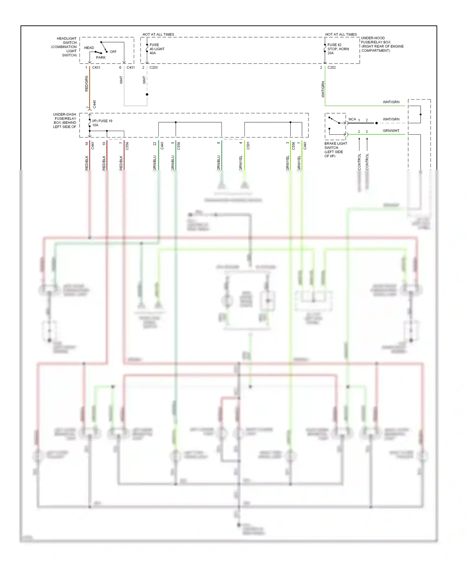 Wiring diagram nca for Honda Civic IV (1987-1996) (5 of 24)