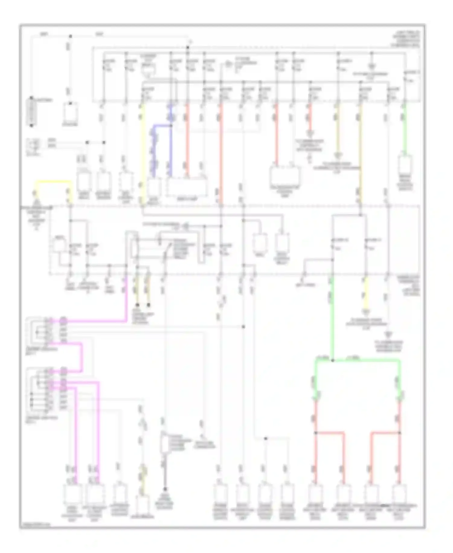 Civic Honda IX facelift (2013-2016): Power distribution circuit, hybrid (1 of 5)
