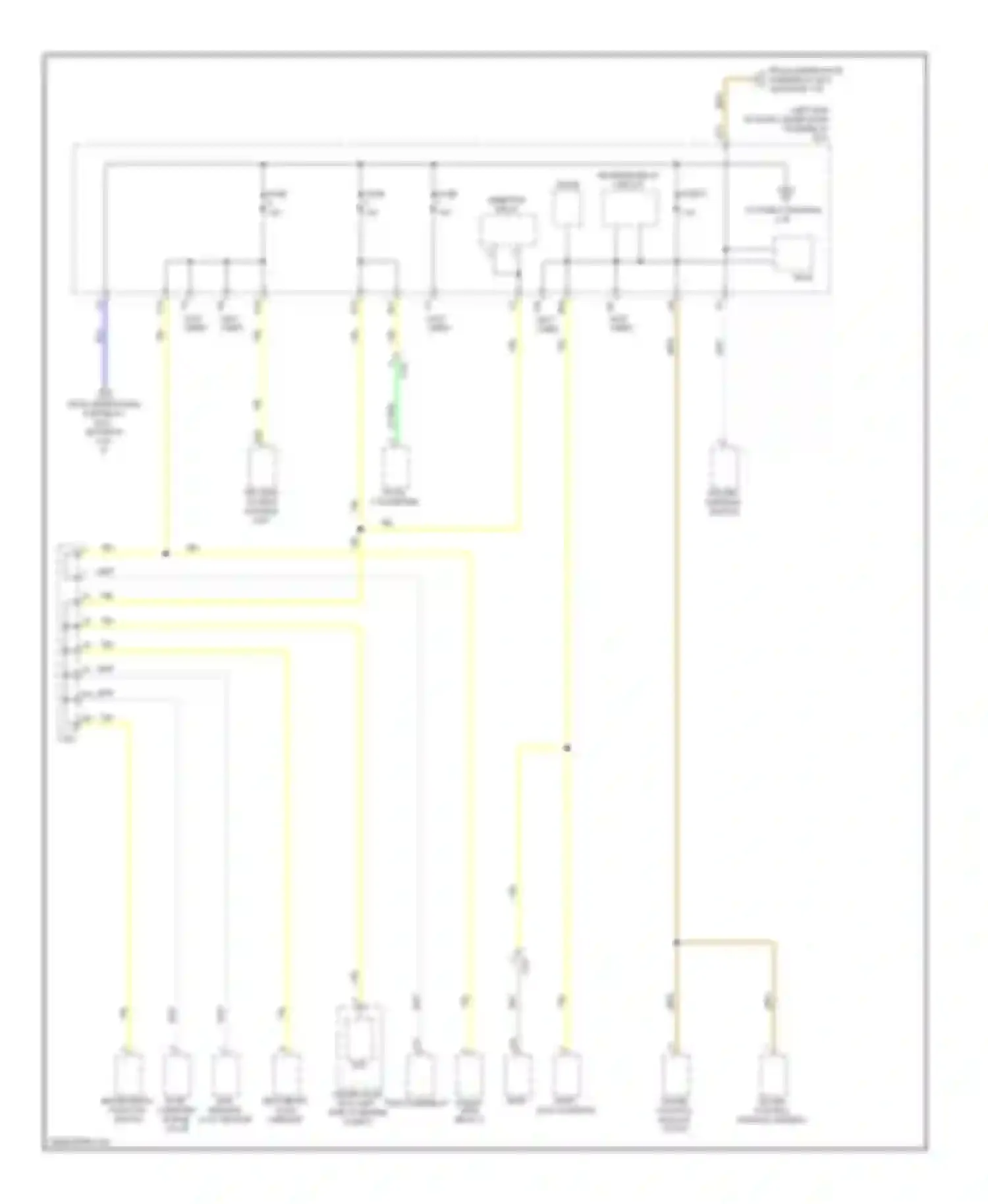 Civic Honda IX facelift (2013-2016): Power distribution circuit, hybrid (2 of 5)