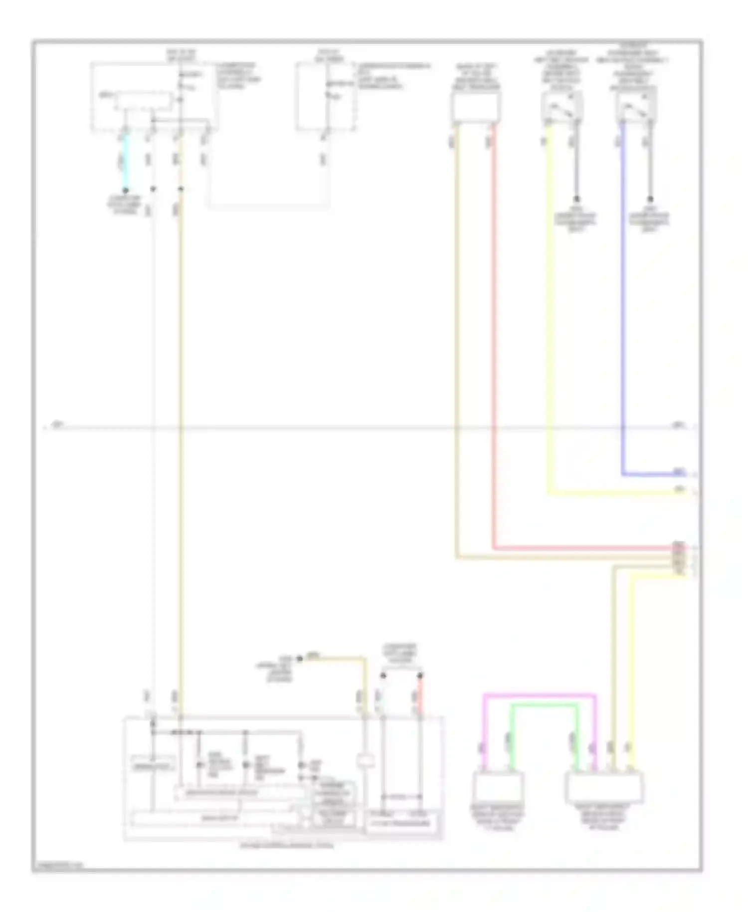 Civic Honda IX facelift (2013-2016): Supplemental restraints circuit, hybrid (3 of 4)