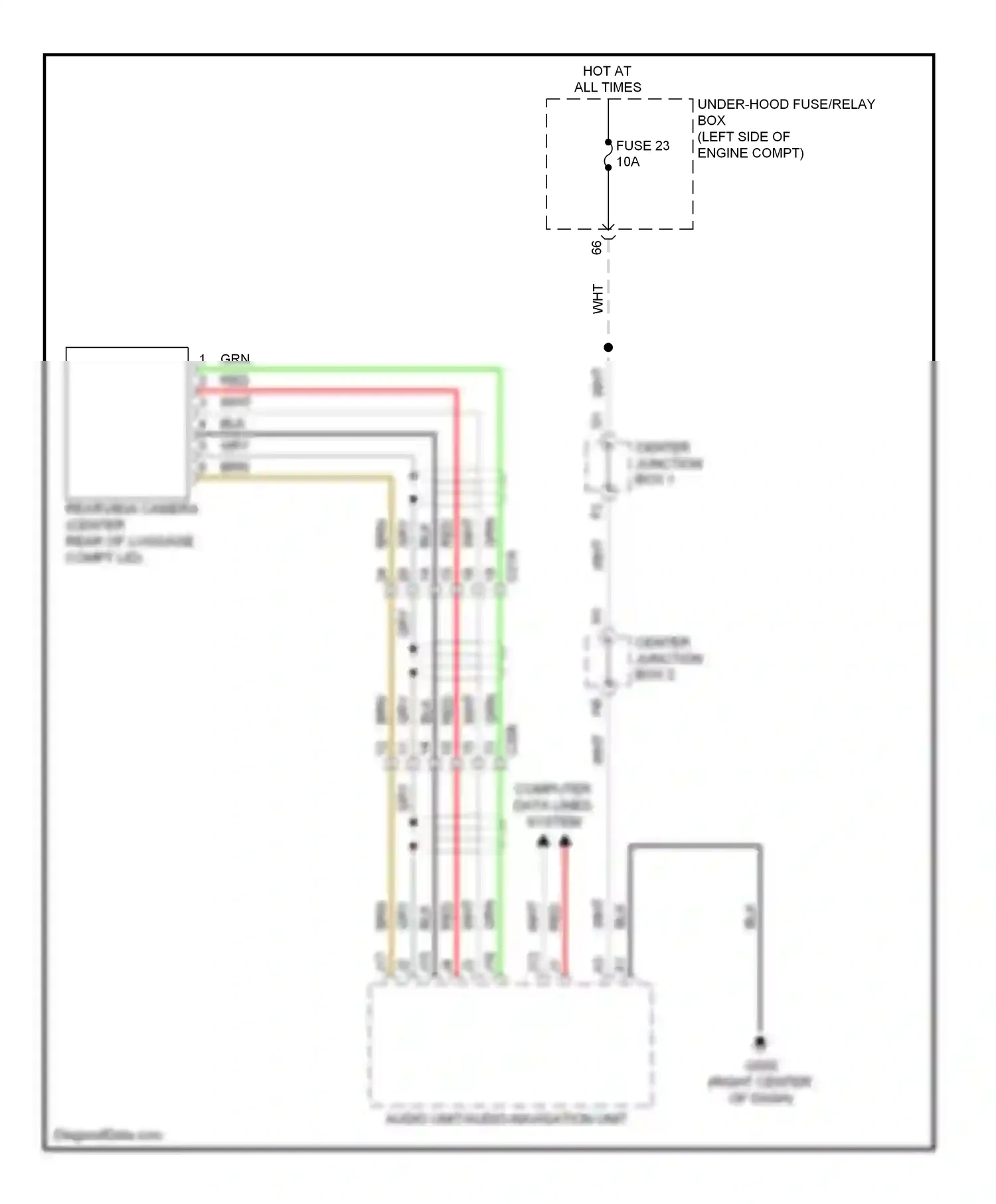 Wiring diagram audio unit/audio navigation unit for Honda Civic IX facelift (2013-2016) (20 of 24)