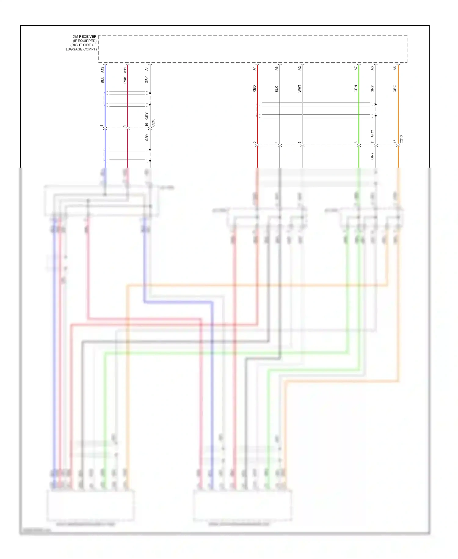 Wiring diagram audio unit/audio navigation unit for Honda Civic IX facelift (2013-2016) (2 of 24)