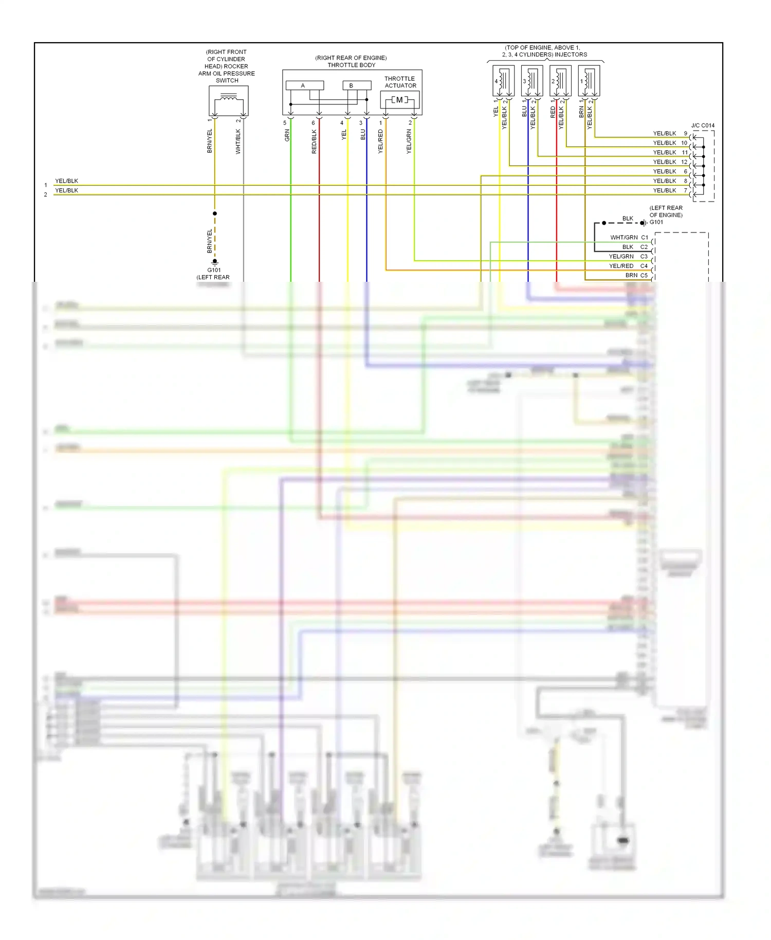 Wiring diagram barometer sensor for Honda Civic IX facelift (2013-2016) (1 of 1)
