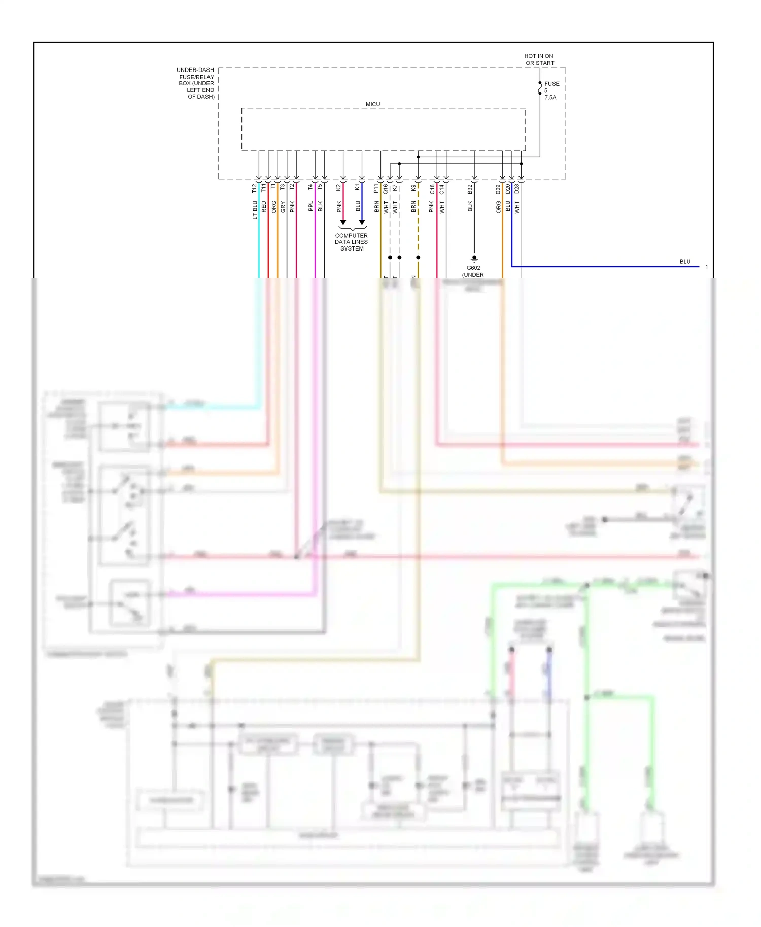Wiring diagram blk for Honda Civic IX facelift (2013-2016) (83 of 196)