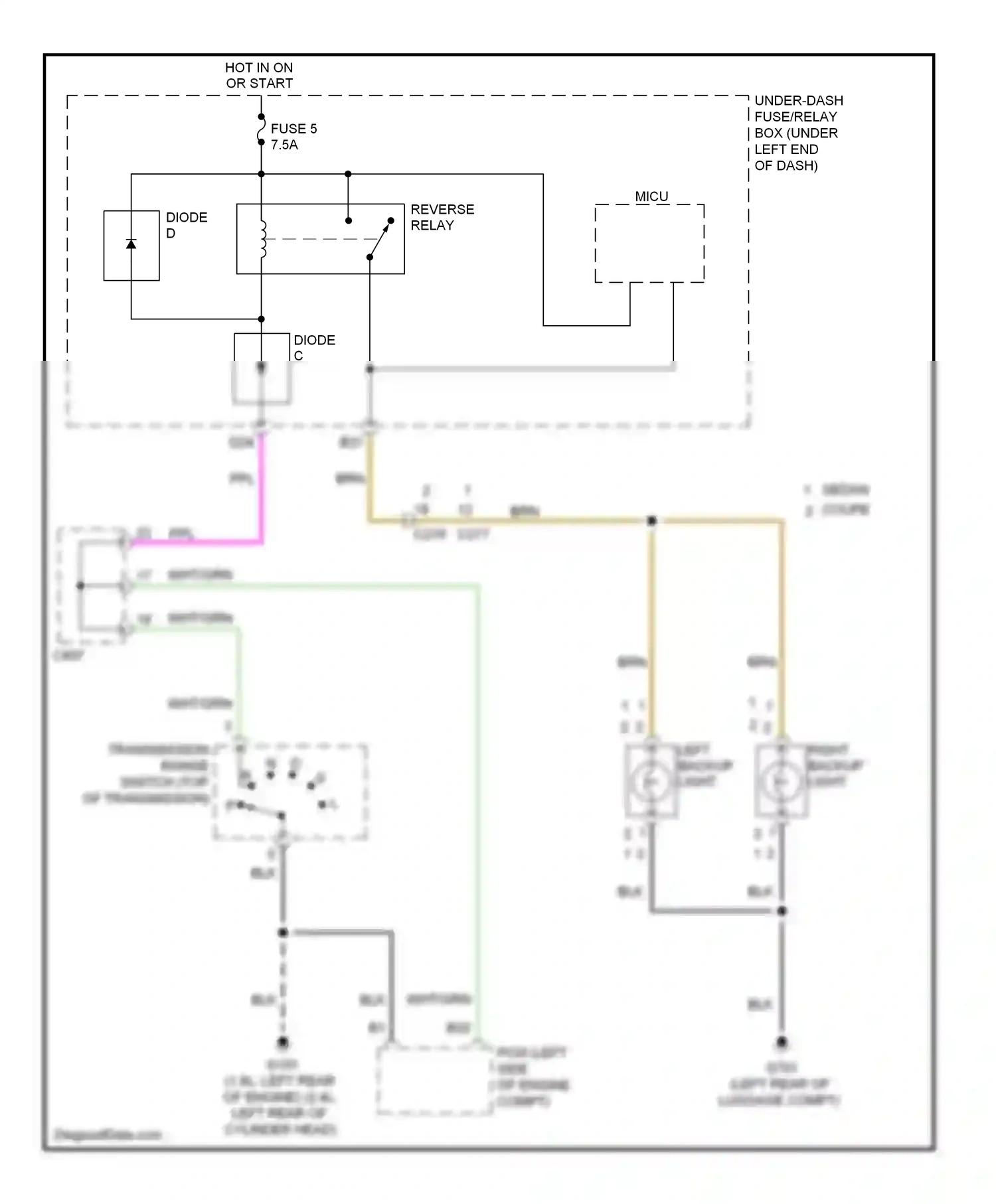 Wiring diagram blk for Honda Civic IX facelift (2013-2016) (61 of 196)