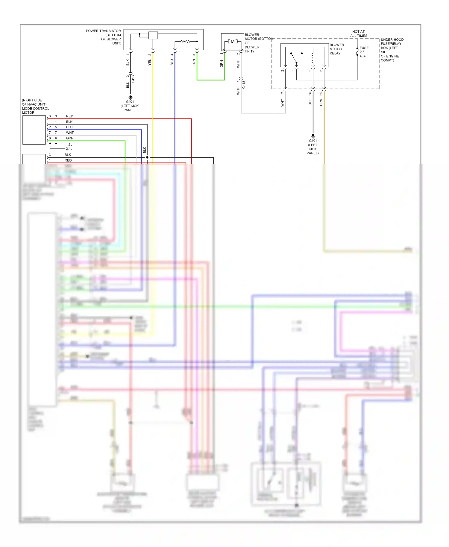 Wiring diagram blu for Honda Civic IX facelift (2013-2016) (36 of 181)