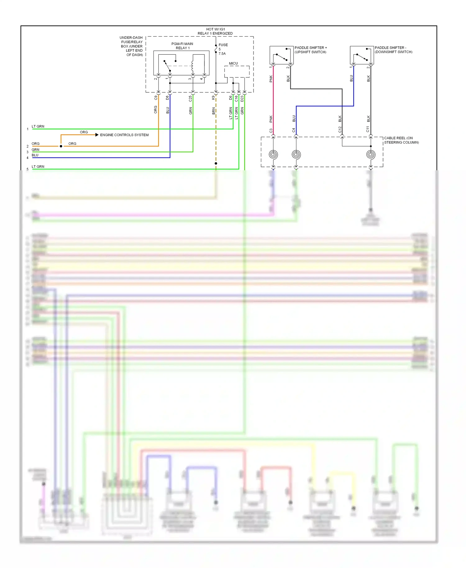 Wiring diagram blu for Honda Civic IX facelift (2013-2016) (169 of 181)