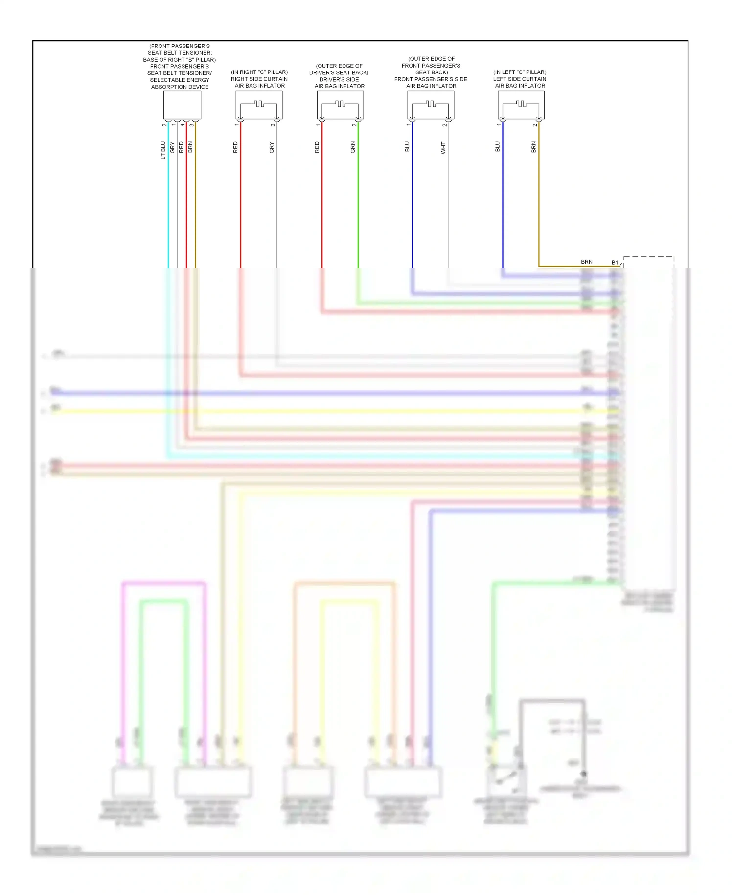 Wiring diagram blu for Honda Civic IX facelift (2013-2016) (161 of 181)