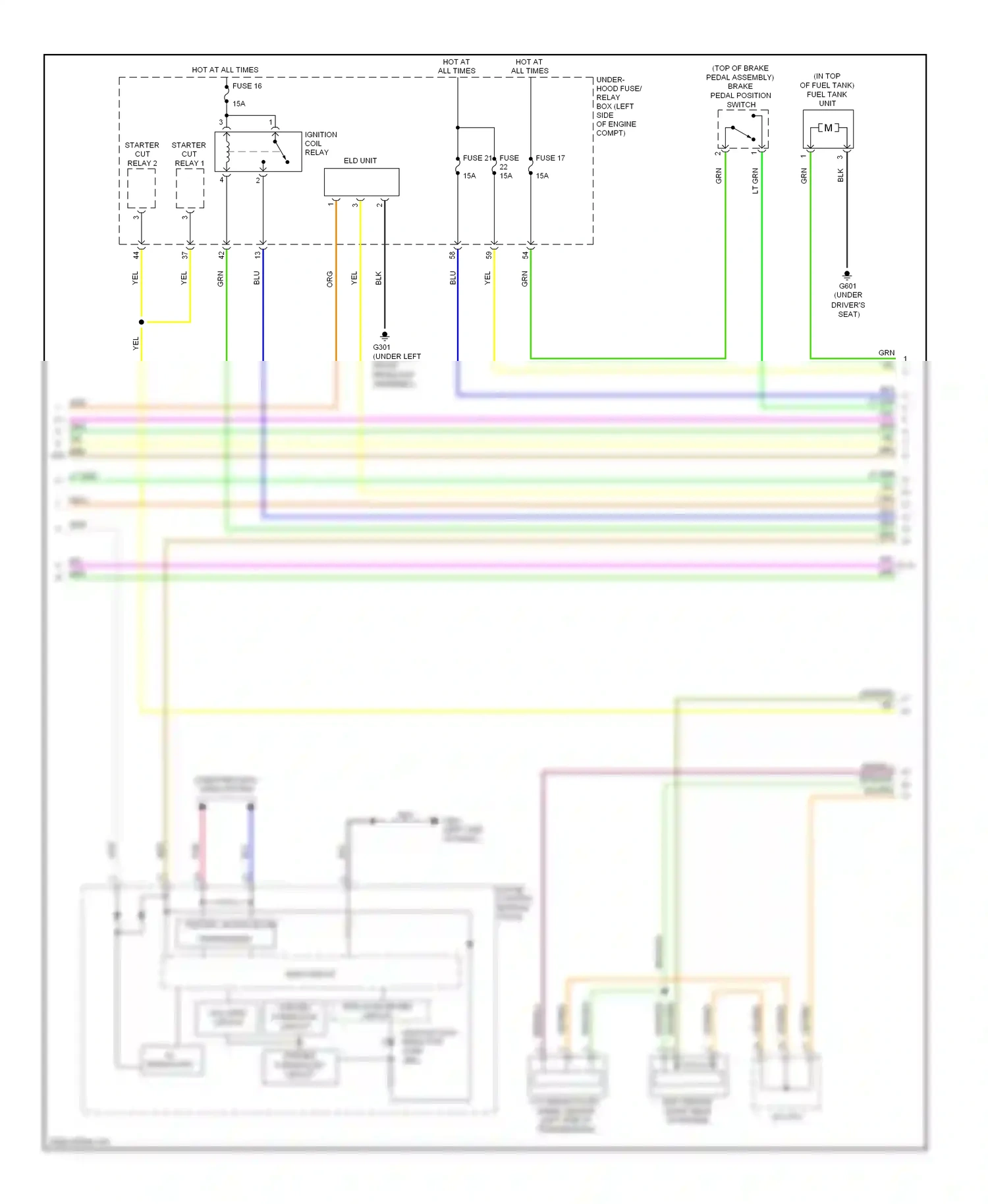 Wiring diagram blu for Honda Civic IX facelift (2013-2016) (51 of 181)