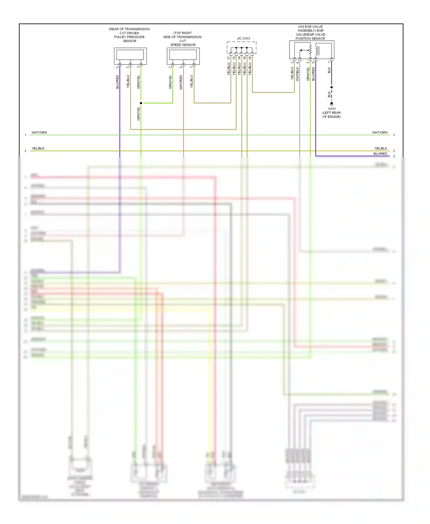 Wiring diagram blu/red for Honda Civic IX facelift (2013-2016) (7 of 10)