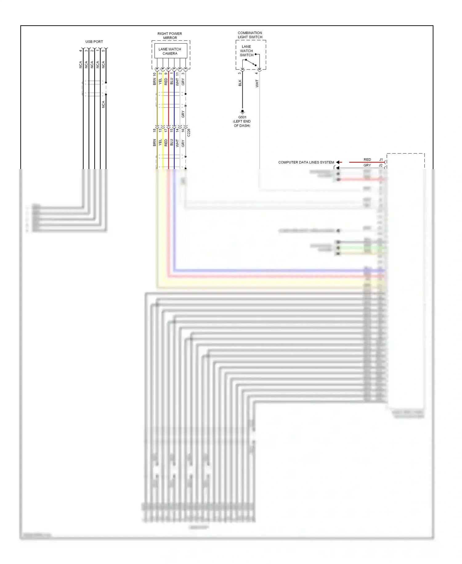 Wiring diagram combination light switch for Honda Civic IX facelift (2013-2016) (1 of 13)