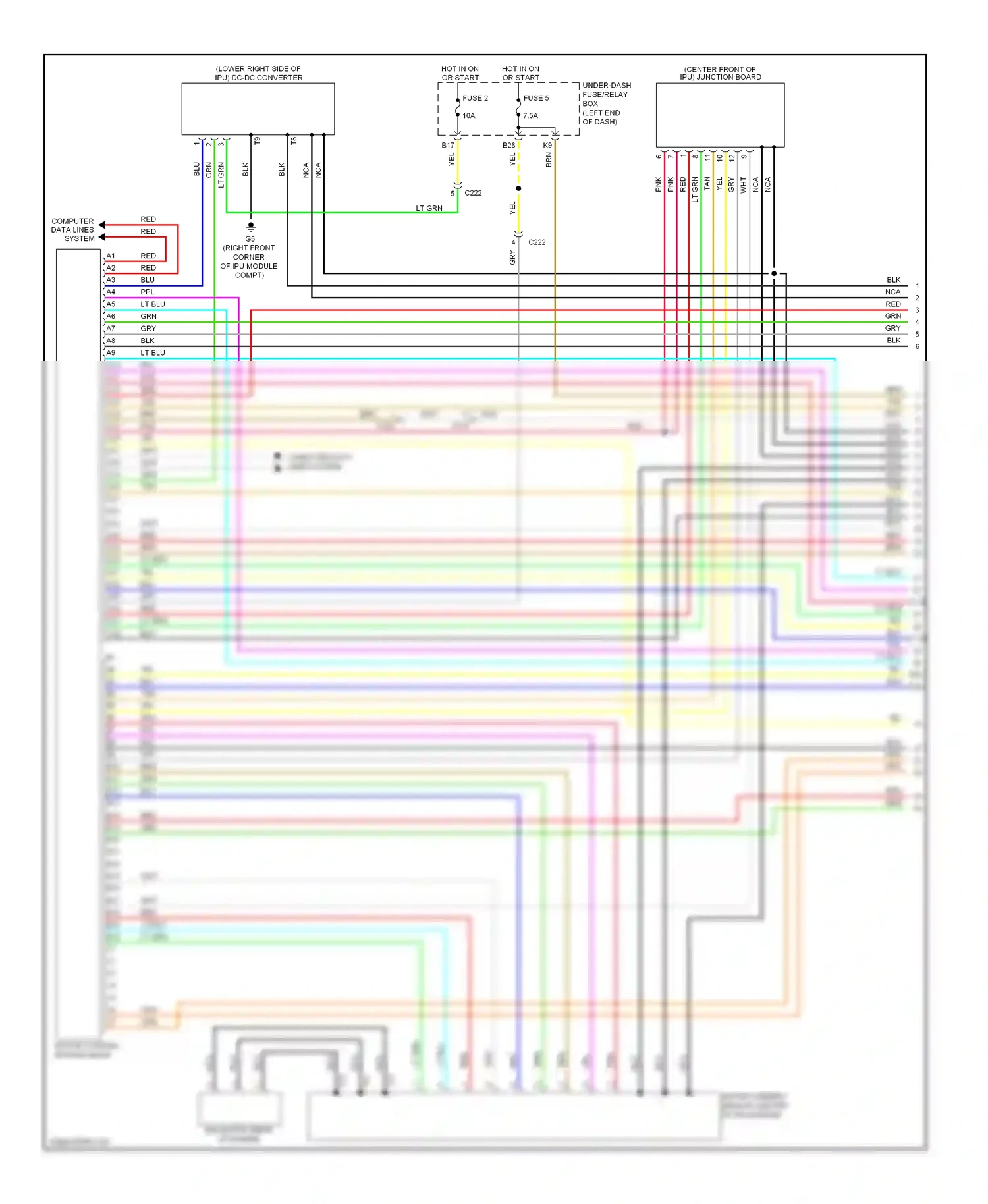Wiring diagram computer data lines system for Honda Civic IX facelift (2013-2016) (32 of 116)