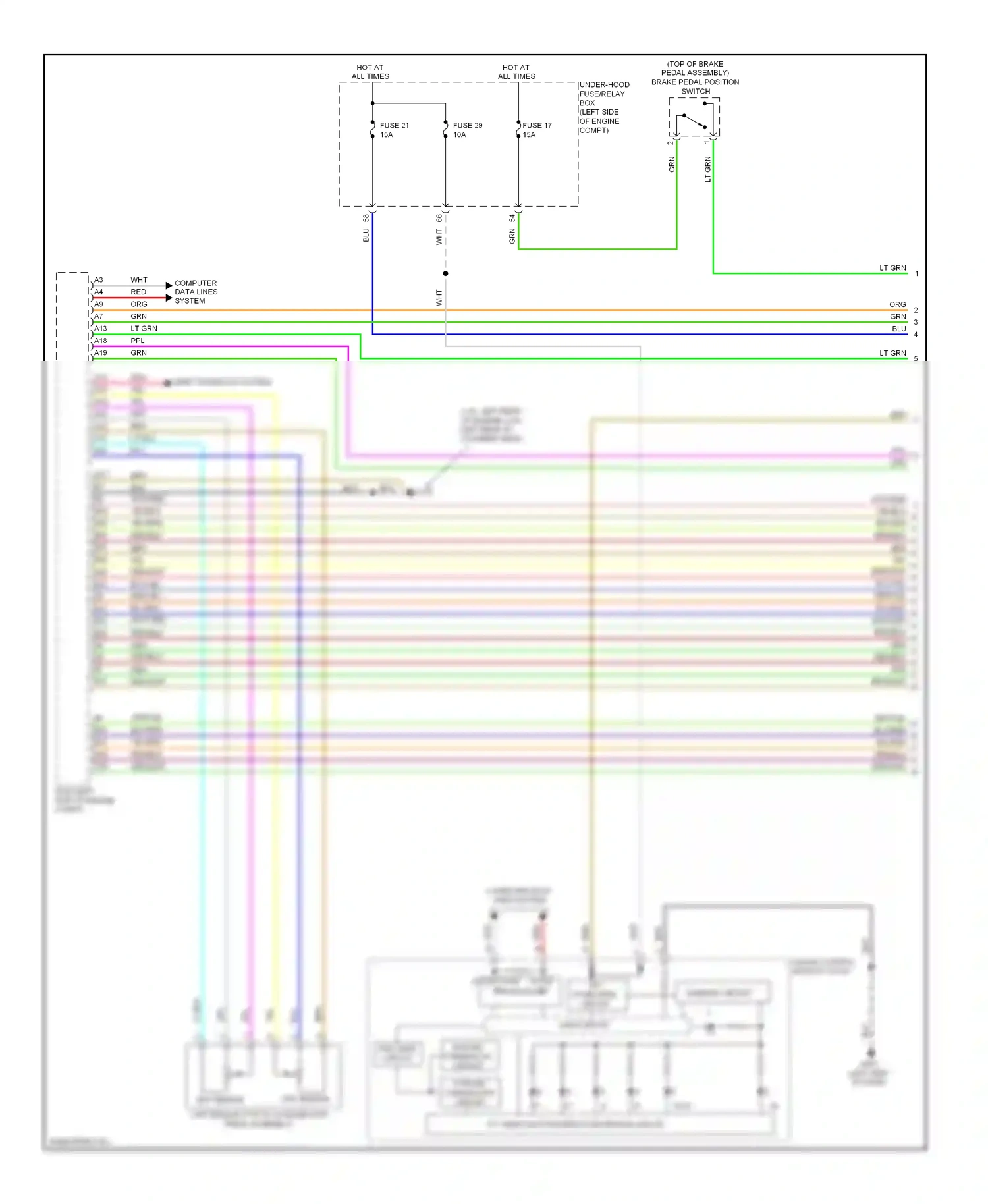 Wiring diagram computer data lines system for Honda Civic IX facelift (2013-2016) (105 of 116)