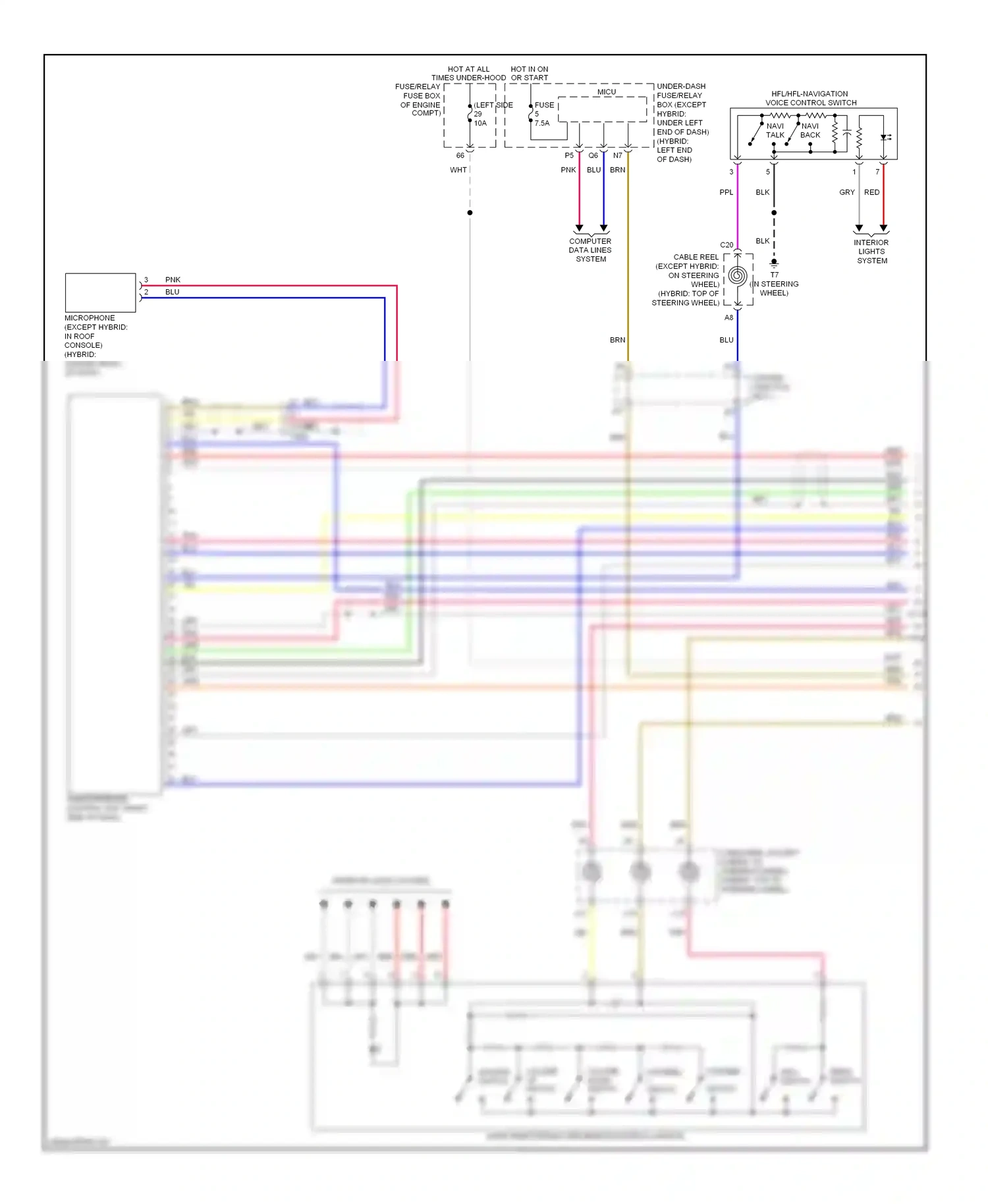 Wiring diagram computer data lines system for Honda Civic IX facelift (2013-2016) (53 of 116)