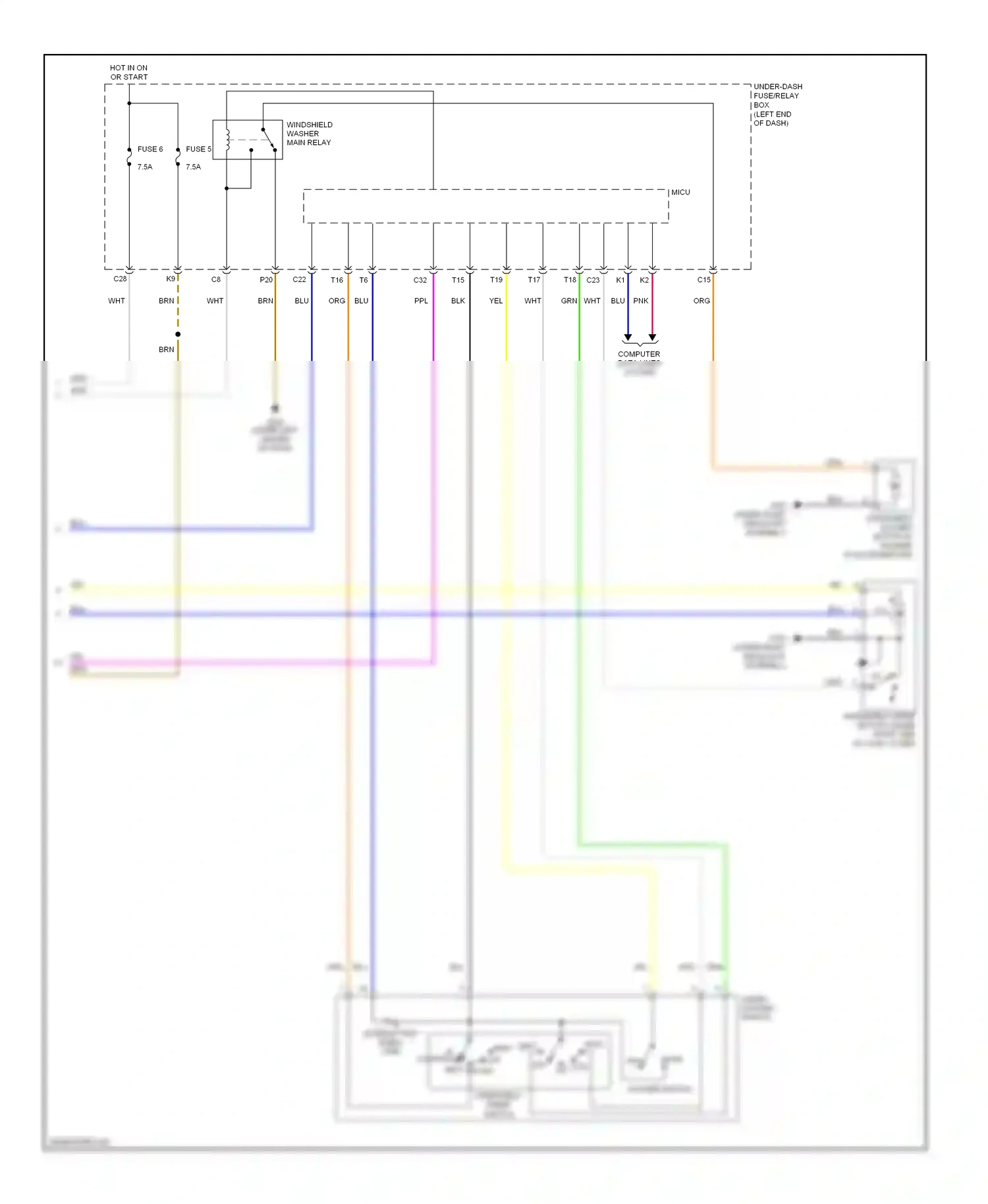 Wiring diagram computer data lines system for Honda Civic IX facelift (2013-2016) (116 of 116)