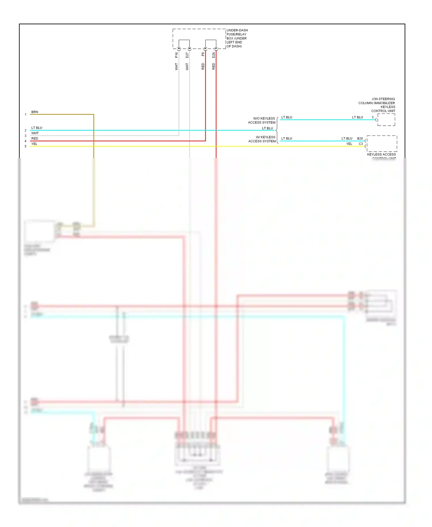 Wiring diagram control unit) for Honda Civic IX facelift (2013-2016) (1 of 3)