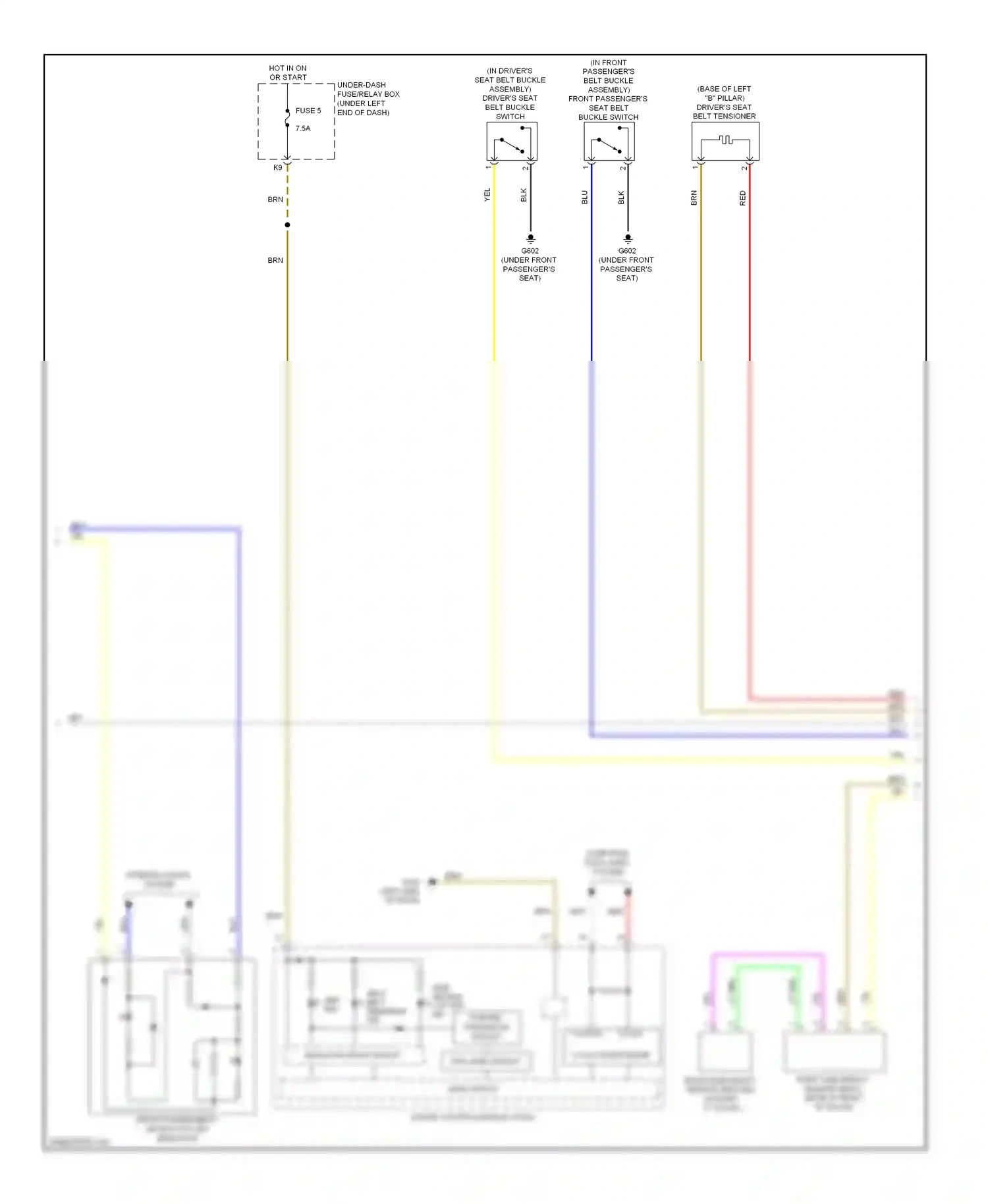 Wiring diagram indicator drive circuit for Honda Civic IX facelift (2013-2016) (24 of 29)