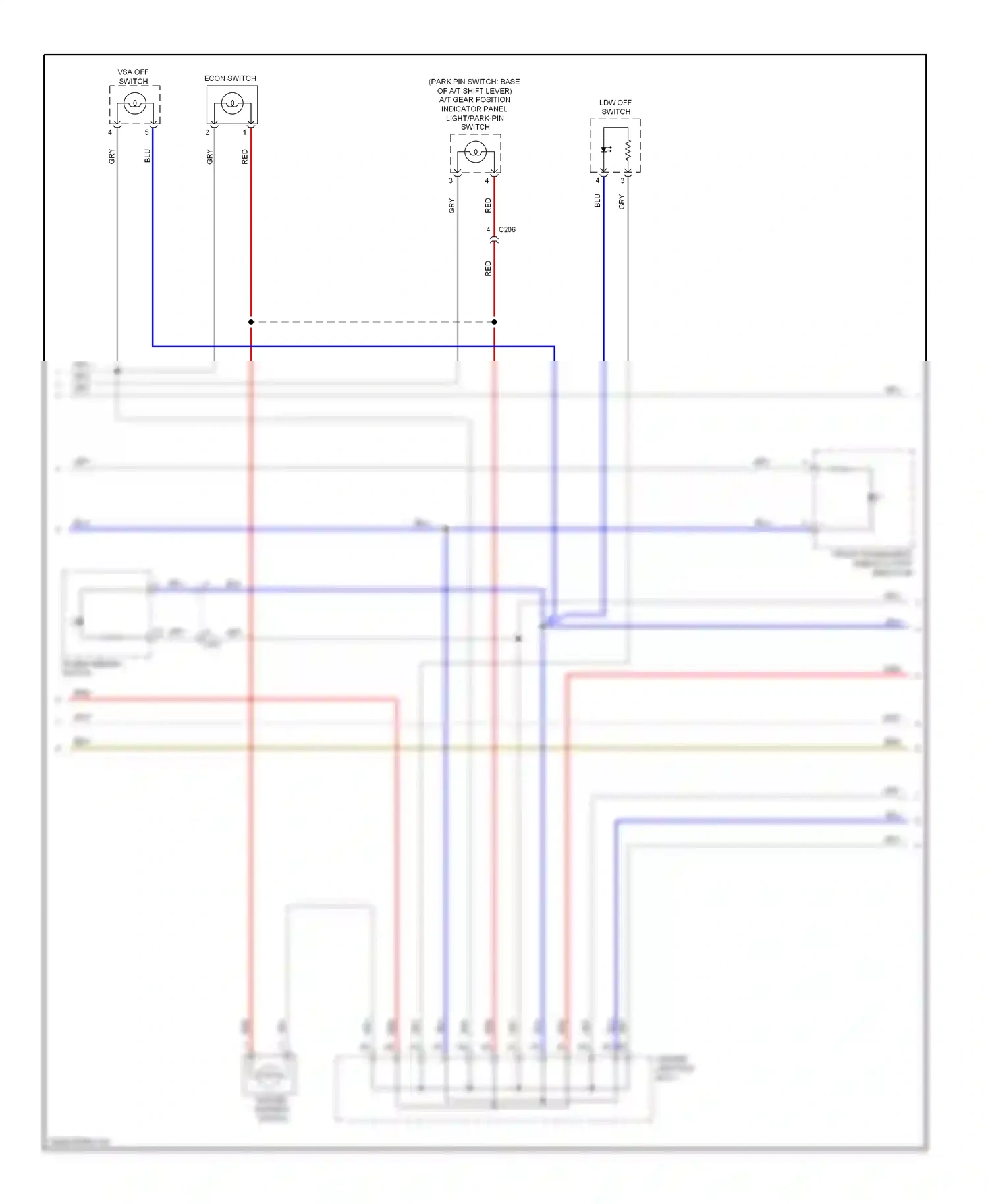 Wiring diagram ldw off switch for Honda Civic IX facelift (2013-2016) (1 of 3)