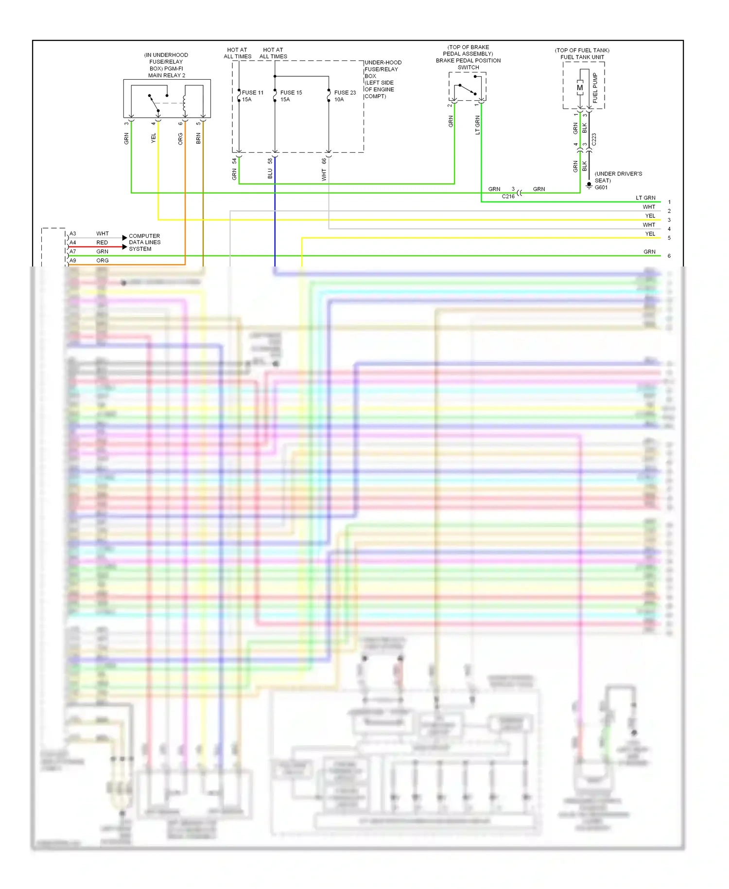 Wiring diagram lt blu for Honda Civic IX facelift (2013-2016) (109 of 115)