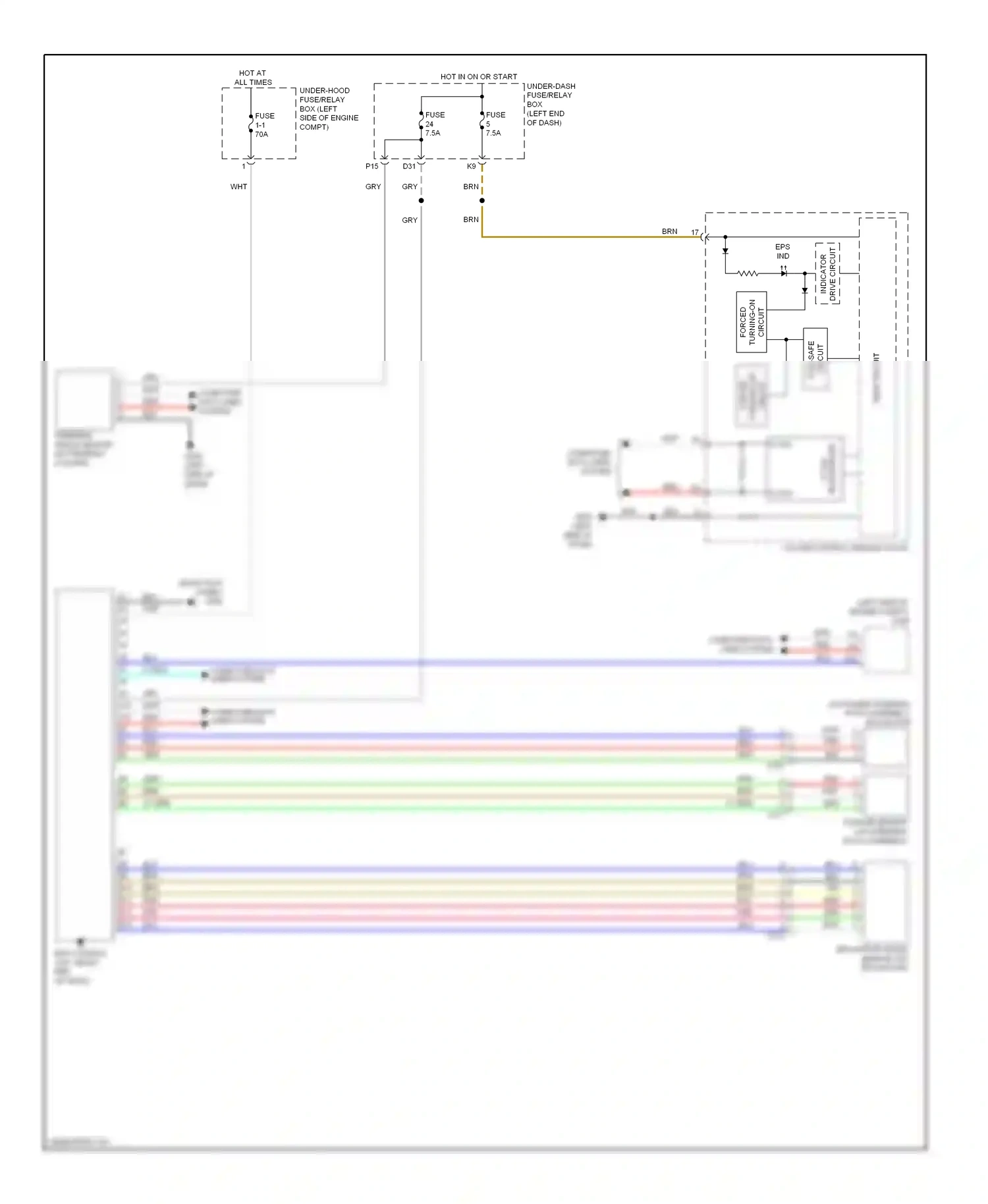 Wiring diagram main circuit for Honda Civic IX facelift (2013-2016) (12 of 53)