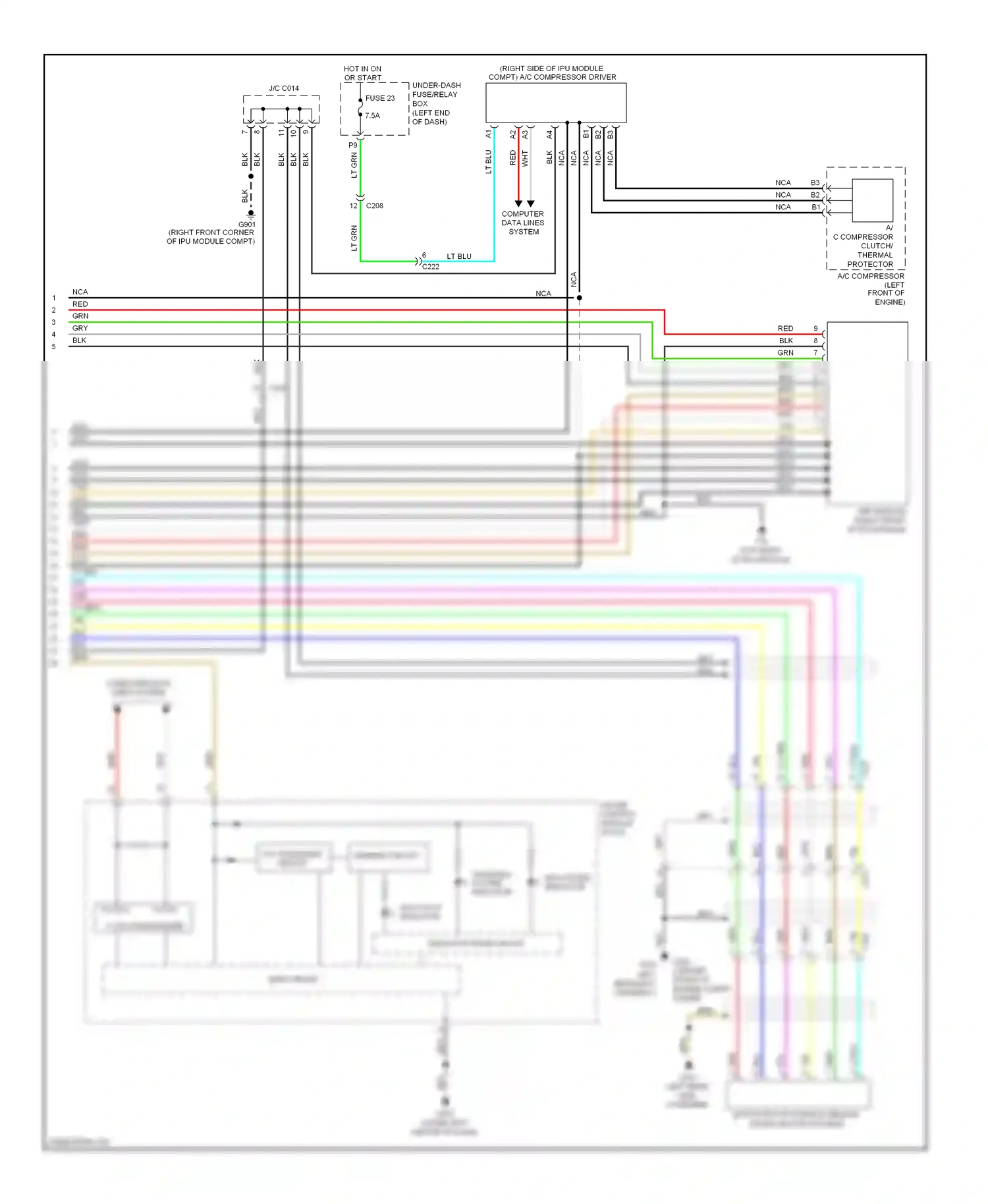 Wiring diagram nca for Honda Civic IX facelift (2013-2016) (10 of 25)