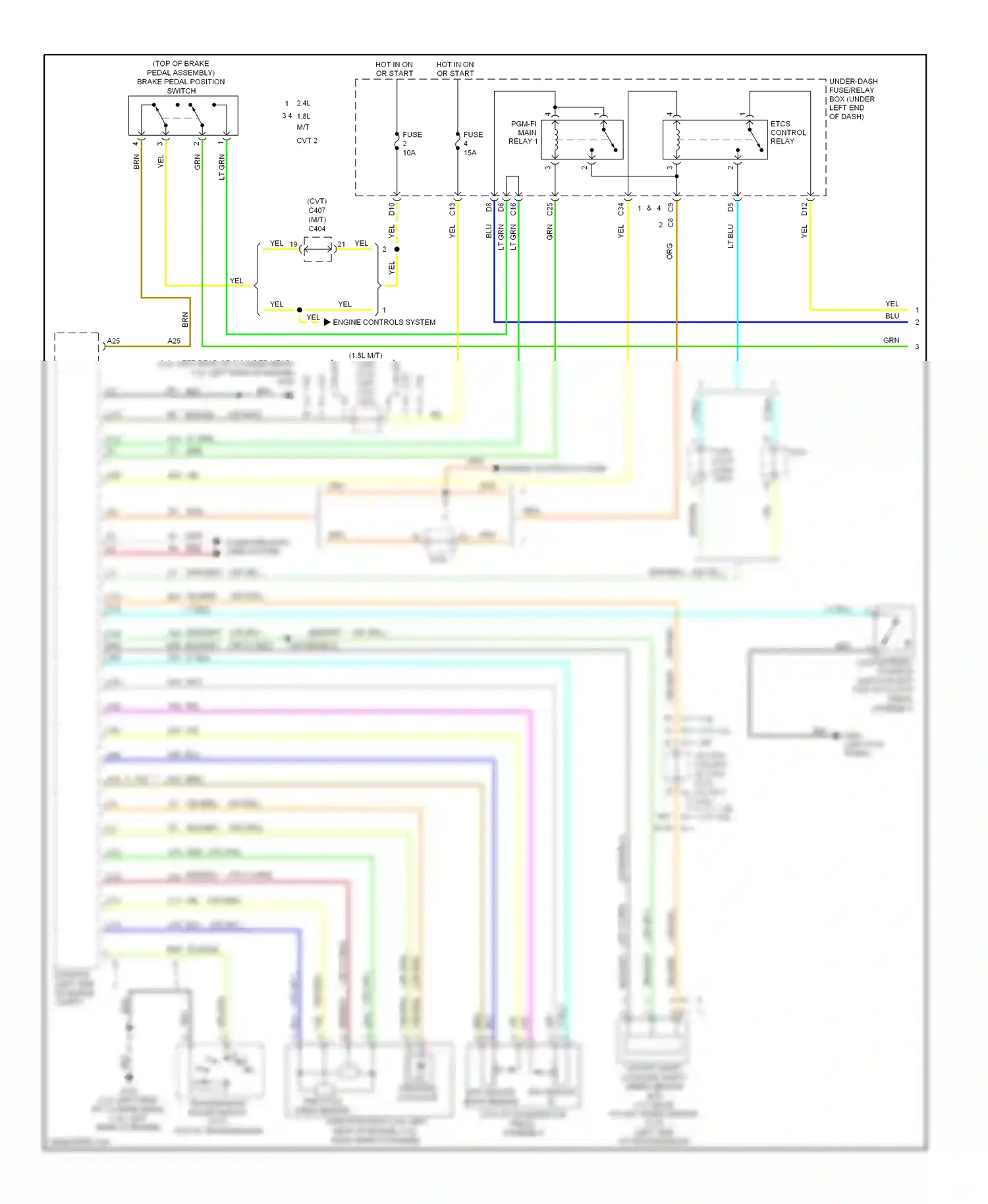 Wiring diagram org/ for Honda Civic IX facelift (2013-2016) (21 of 113)