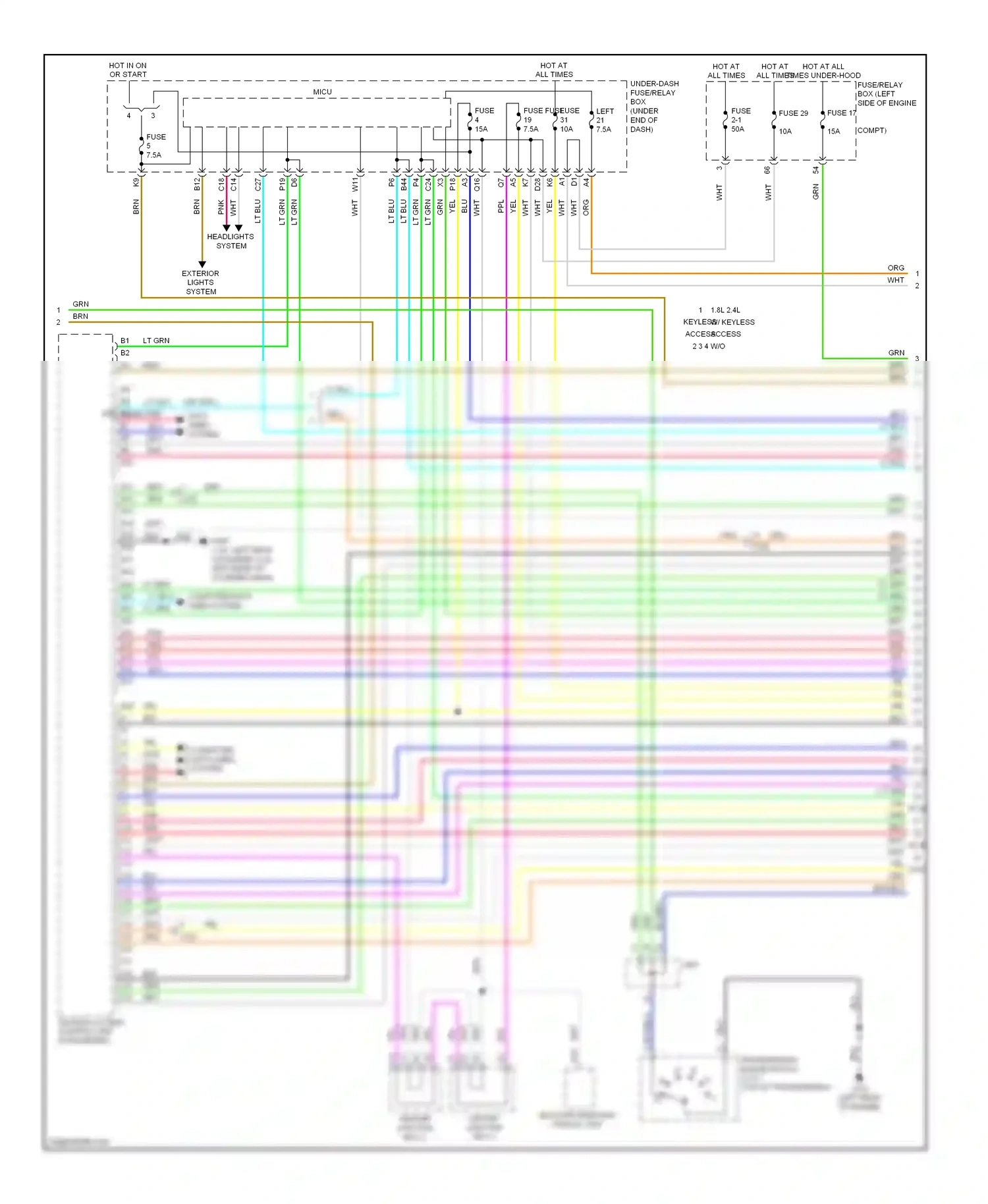 Wiring diagram pnk for Honda Civic IX facelift (2013-2016) (8 of 135)