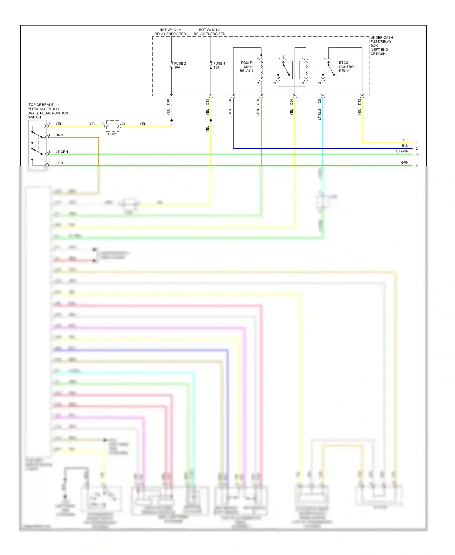 Wiring diagram red for Honda Civic IX facelift (2013-2016) (33 of 163)