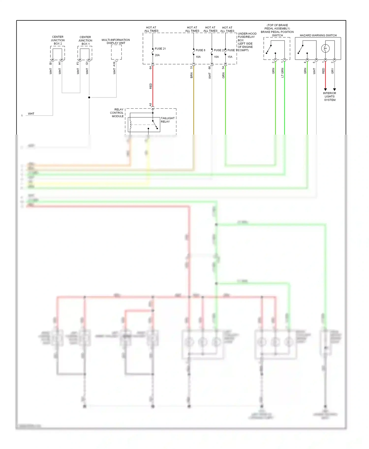 Wiring diagram red for Honda Civic IX facelift (2013-2016) (63 of 163)