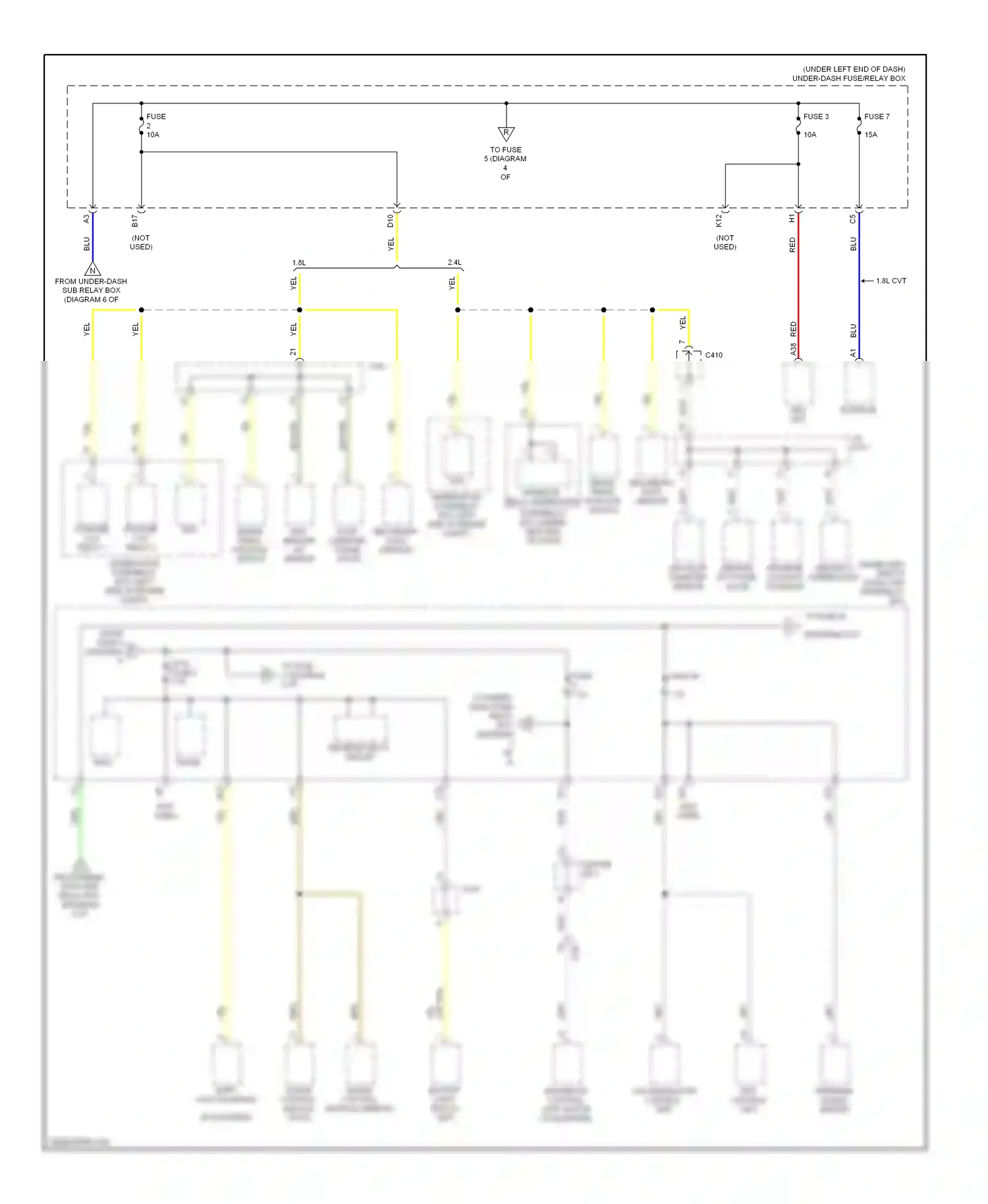 Wiring diagram reverse relay circuit for Honda Civic IX facelift (2013-2016) (2 of 4)