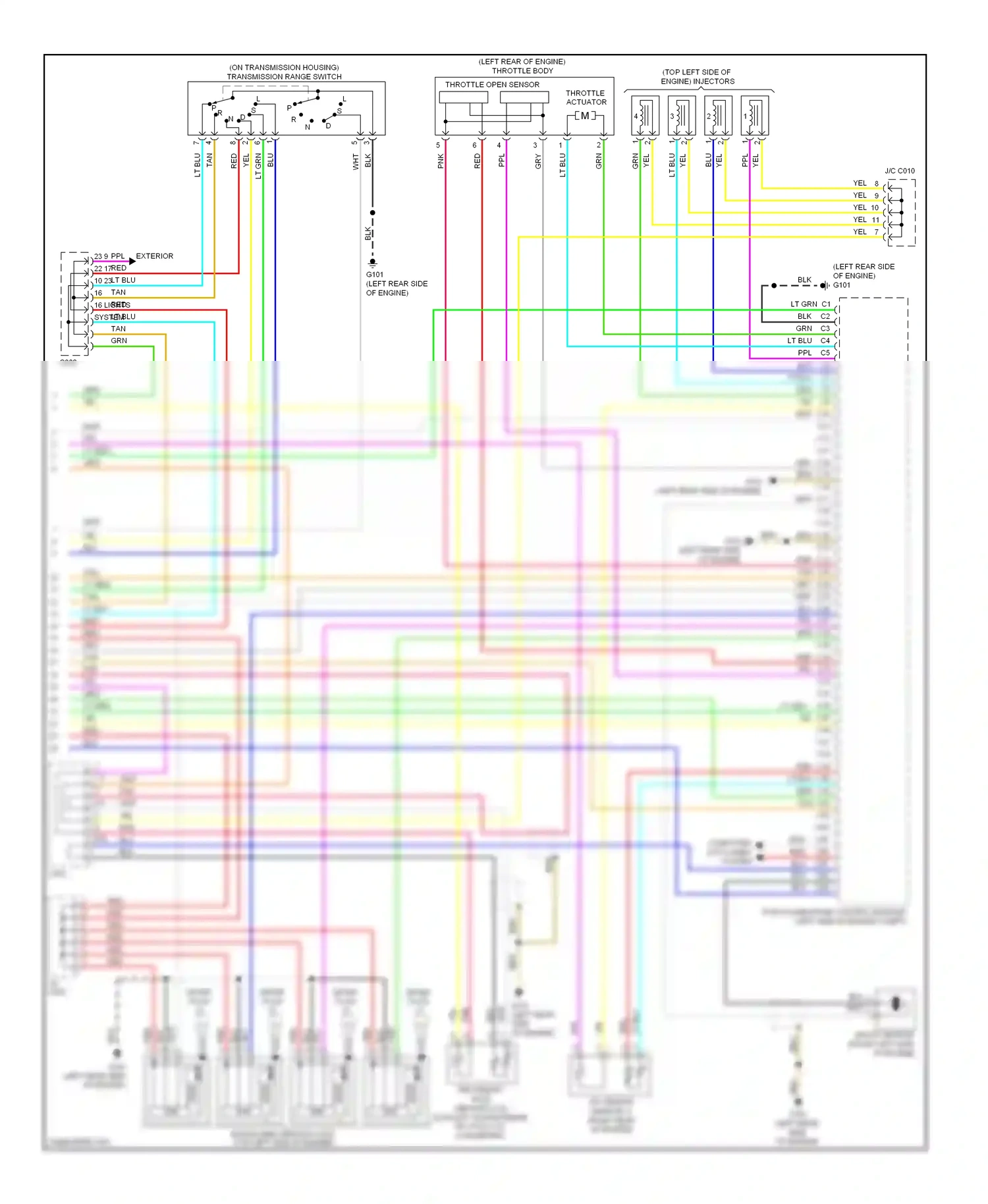 Wiring diagram throttle actuator for Honda Civic IX facelift (2013-2016) (3 of 6)