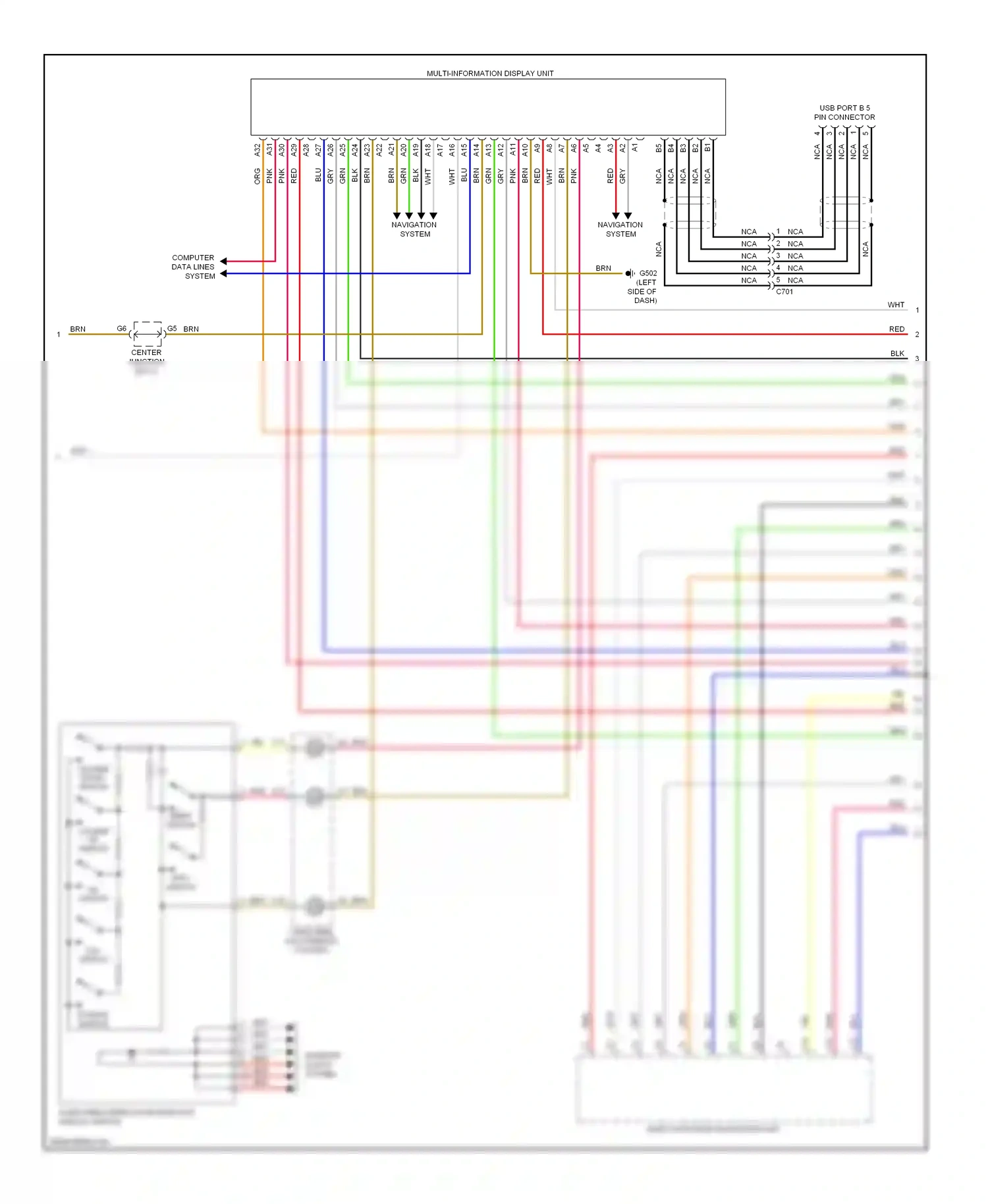 Wiring diagram volume up switch for Honda Civic IX facelift (2013-2016) (1 of 7)