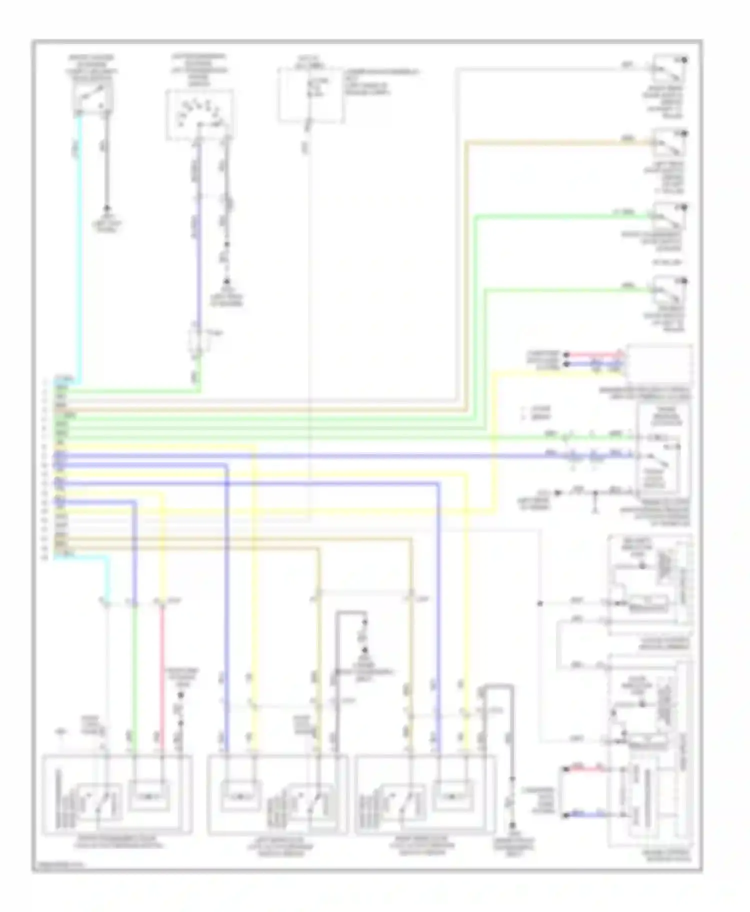Civic Honda IX (2011-2015): Forced entry circuit, except hybrid (2 of 2)
