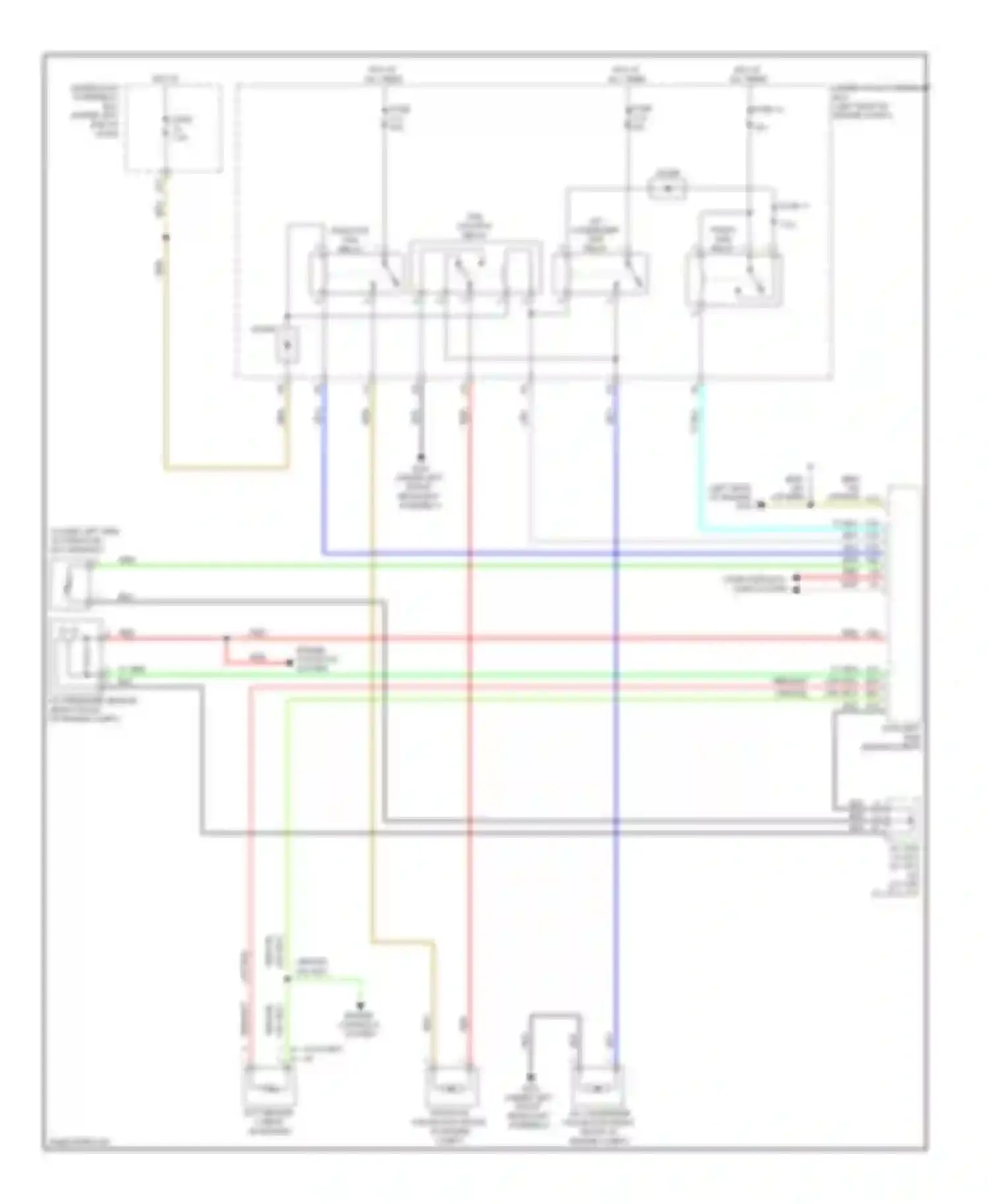 Civic Honda IX (2011-2015): Cooling fan circuit, except hybrid