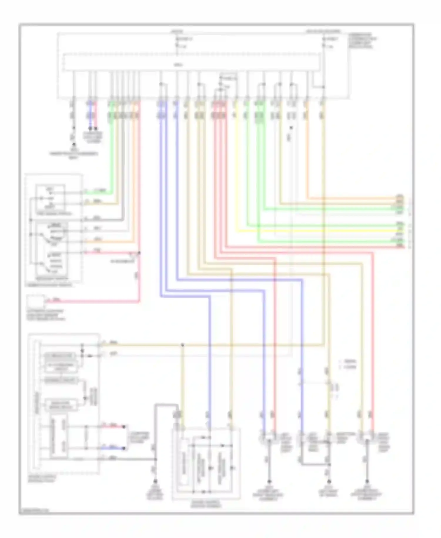 Civic Honda IX (2011-2015): Exterior lamps circuit, except hybrid (1 of 2)