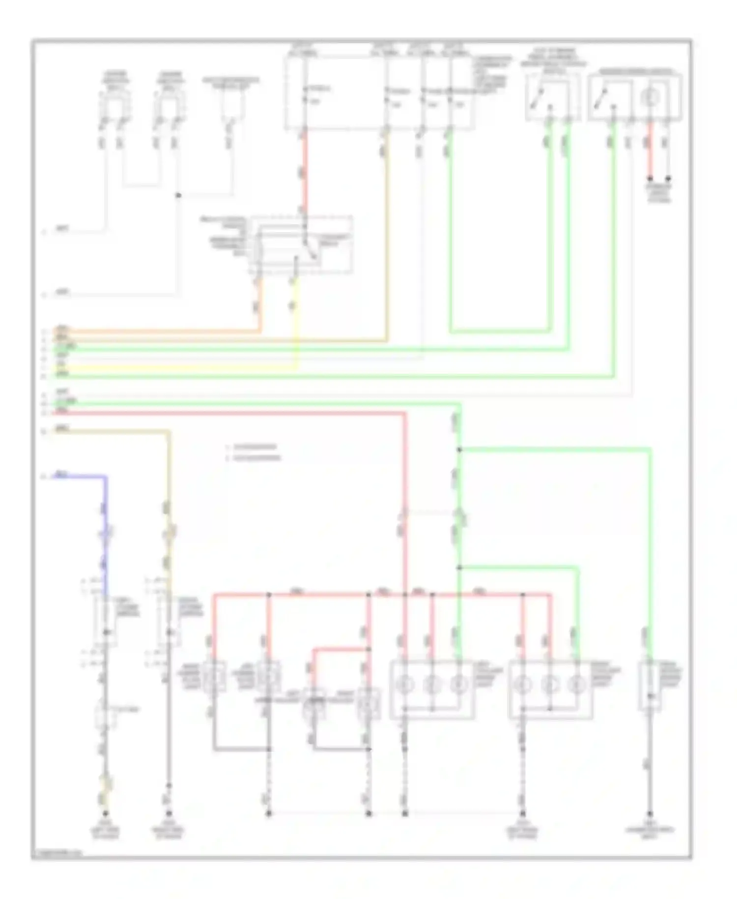 Civic Honda IX (2011-2015): Exterior lamps circuit, hybrid (2 of 2)