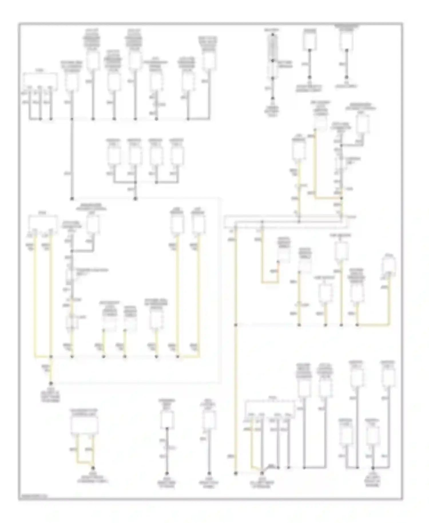 Civic Honda IX (2011-2015): Ground distribution circuit, except hybrid (1 of 5)