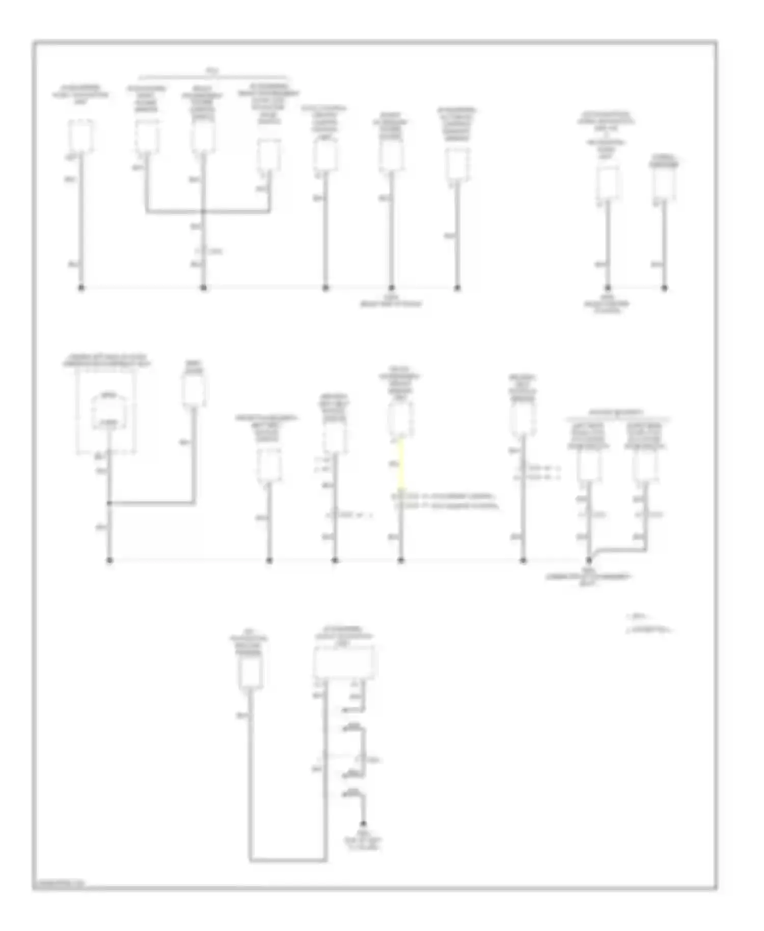Civic Honda IX (2011-2015): Ground distribution circuit, except hybrid (5 of 5)