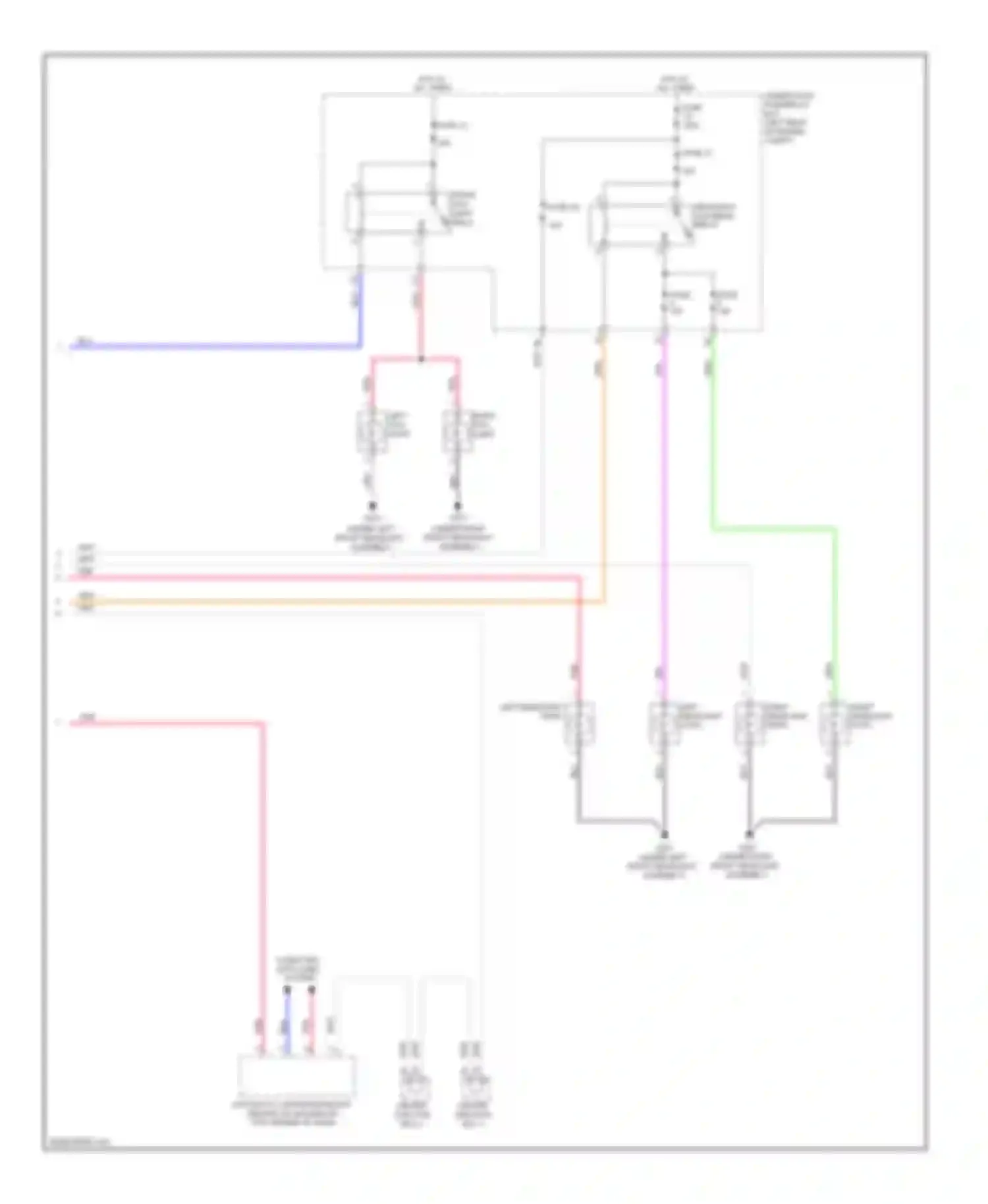 Civic Honda IX (2011-2015): Headlights circuit, except hybrid (2 of 2)