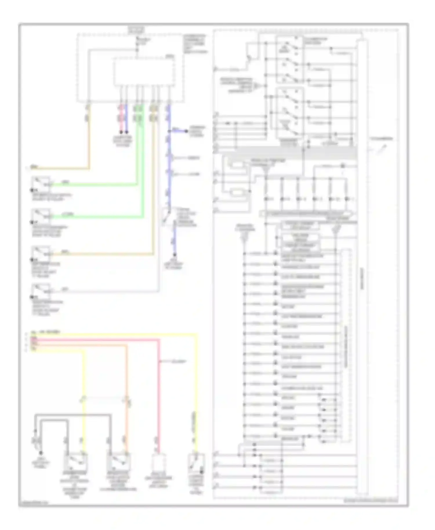 Civic Honda IX (2011-2015): Instrument cluster circuit, except hybrid (2 of 2)