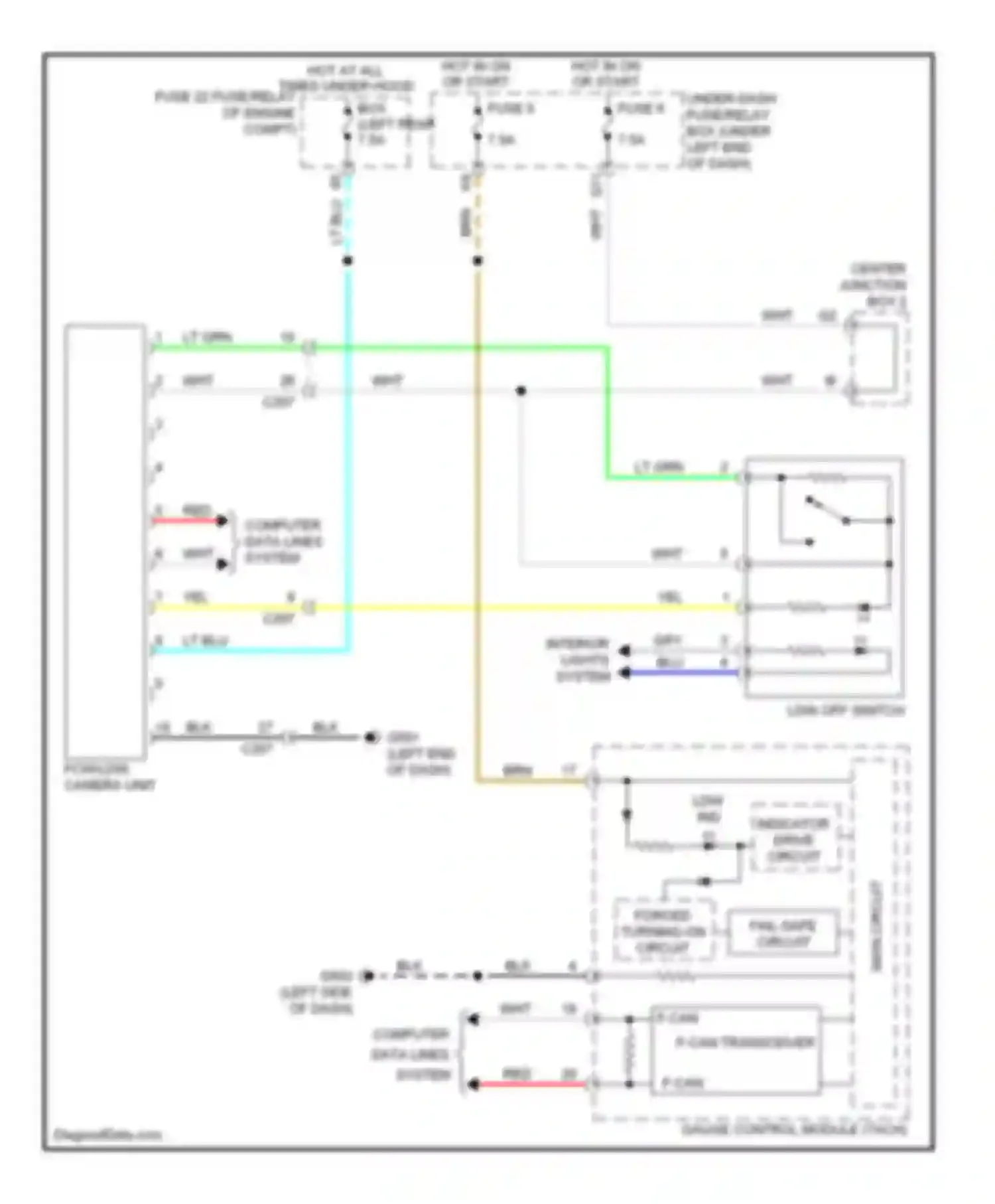 Civic Honda IX (2011-2015): Lane departure warning circuit, hybrid