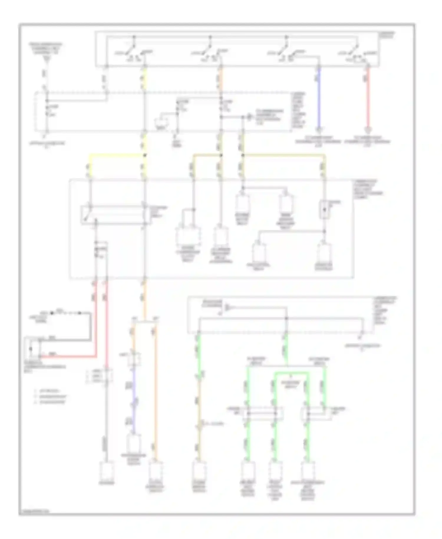 Civic Honda IX (2011-2015): Power distribution circuit, except hybrid (3 of 5)