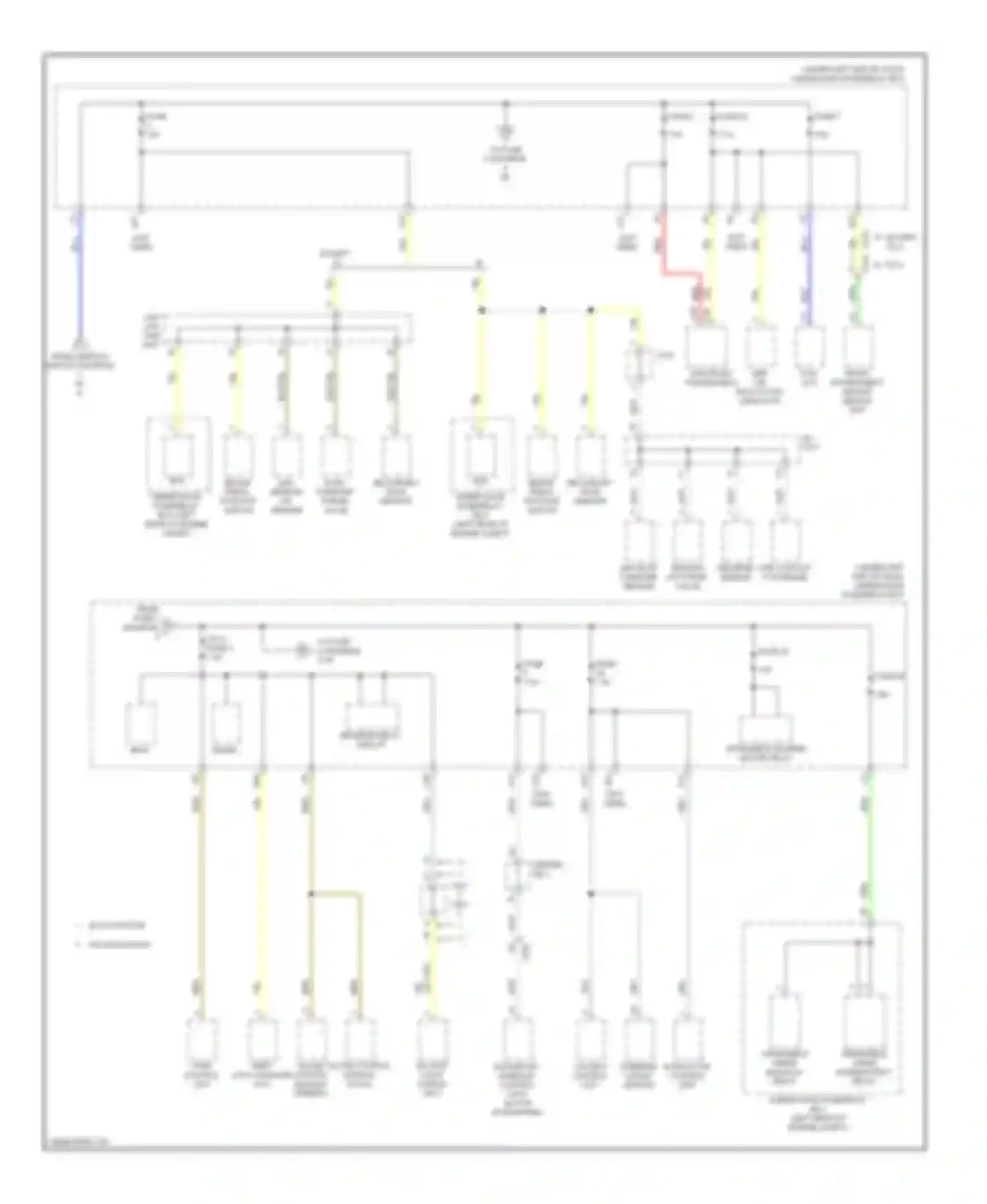 Civic Honda IX (2011-2015): Power distribution circuit, except hybrid (4 of 5)