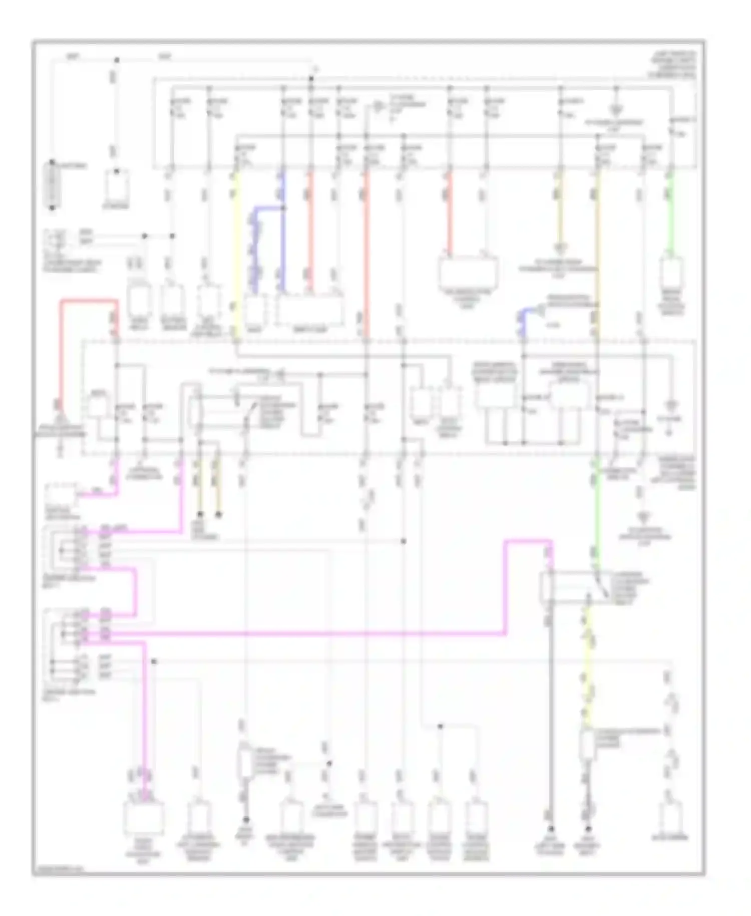 Civic Honda IX (2011-2015): Power distribution circuit, hybrid (1 of 5)