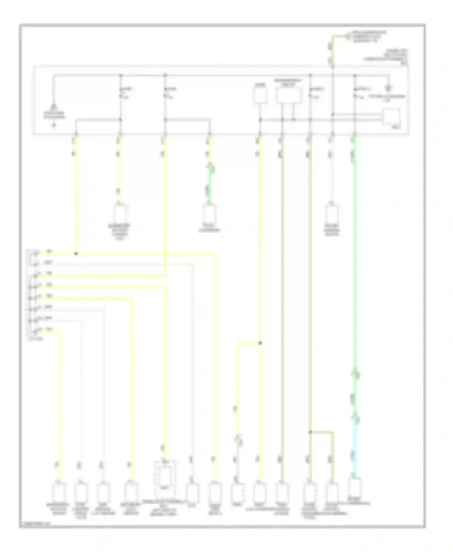 Civic Honda IX (2011-2015): Power distribution circuit, hybrid (2 of 5)