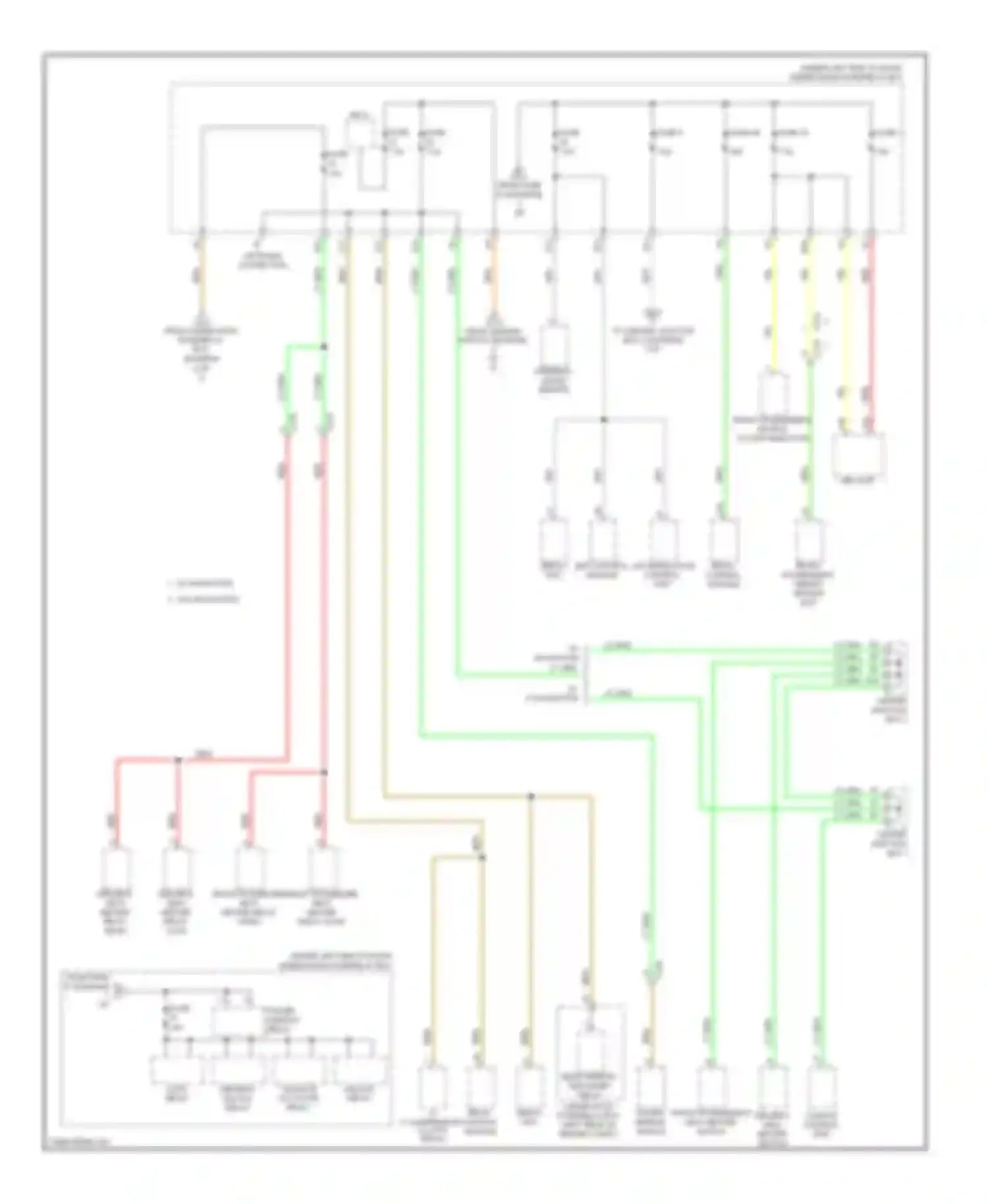 Civic Honda IX (2011-2015): Power distribution circuit, hybrid (3 of 5)
