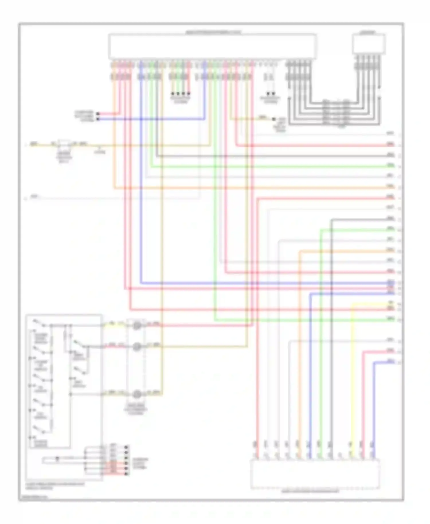 Civic Honda IX (2011-2015): Base radio circuit, except hybrid without navigation (2 of 3)
