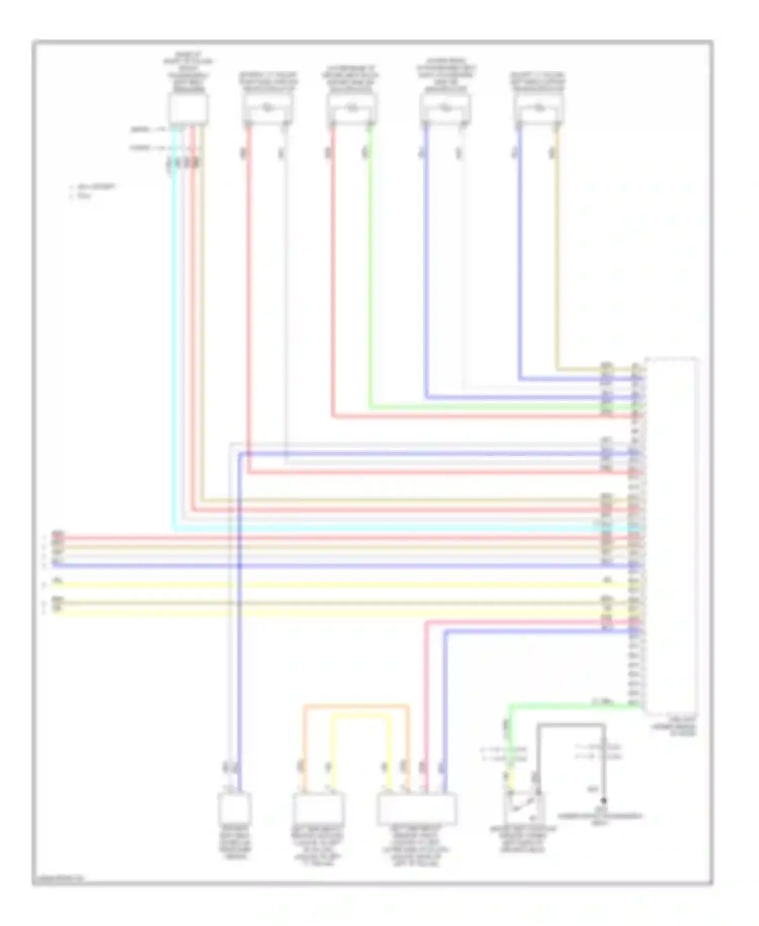 Civic Honda IX (2011-2015): Supplemental restraints circuit, except hybrid (4 of 4)