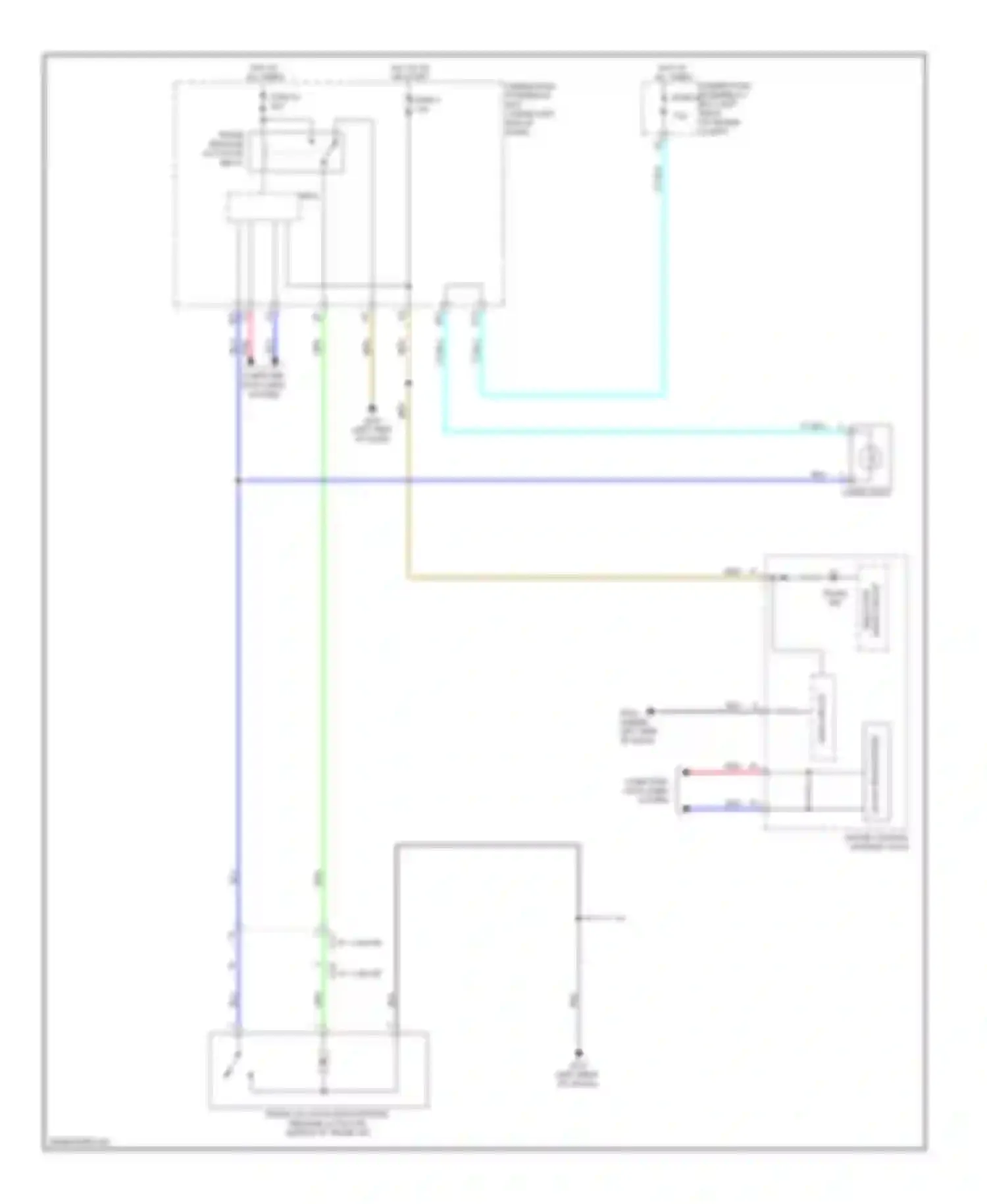 Civic Honda IX (2011-2015): Trunk release circuit, except hybrid