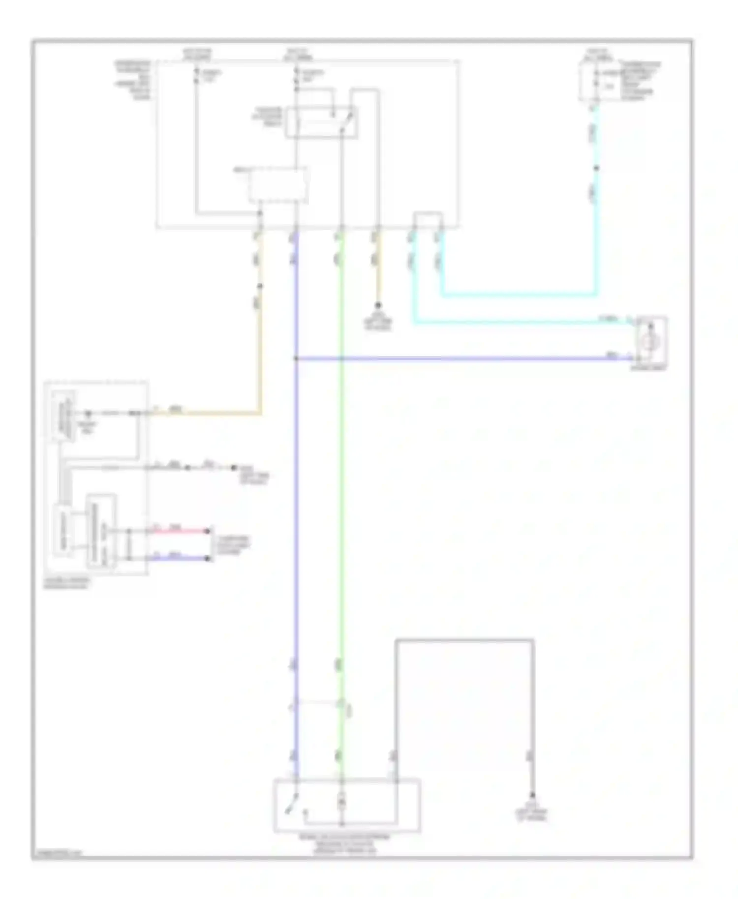 Civic Honda IX (2011-2015): Trunk release circuit, hybrid